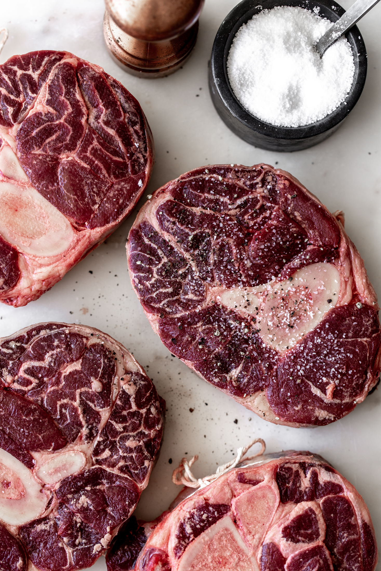 veal osso buco ingredient shot
