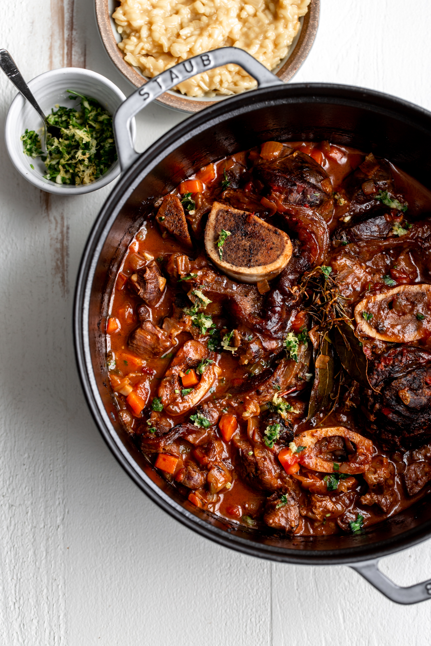 Veal Osso Buco recipe from cooking with cocktail rings