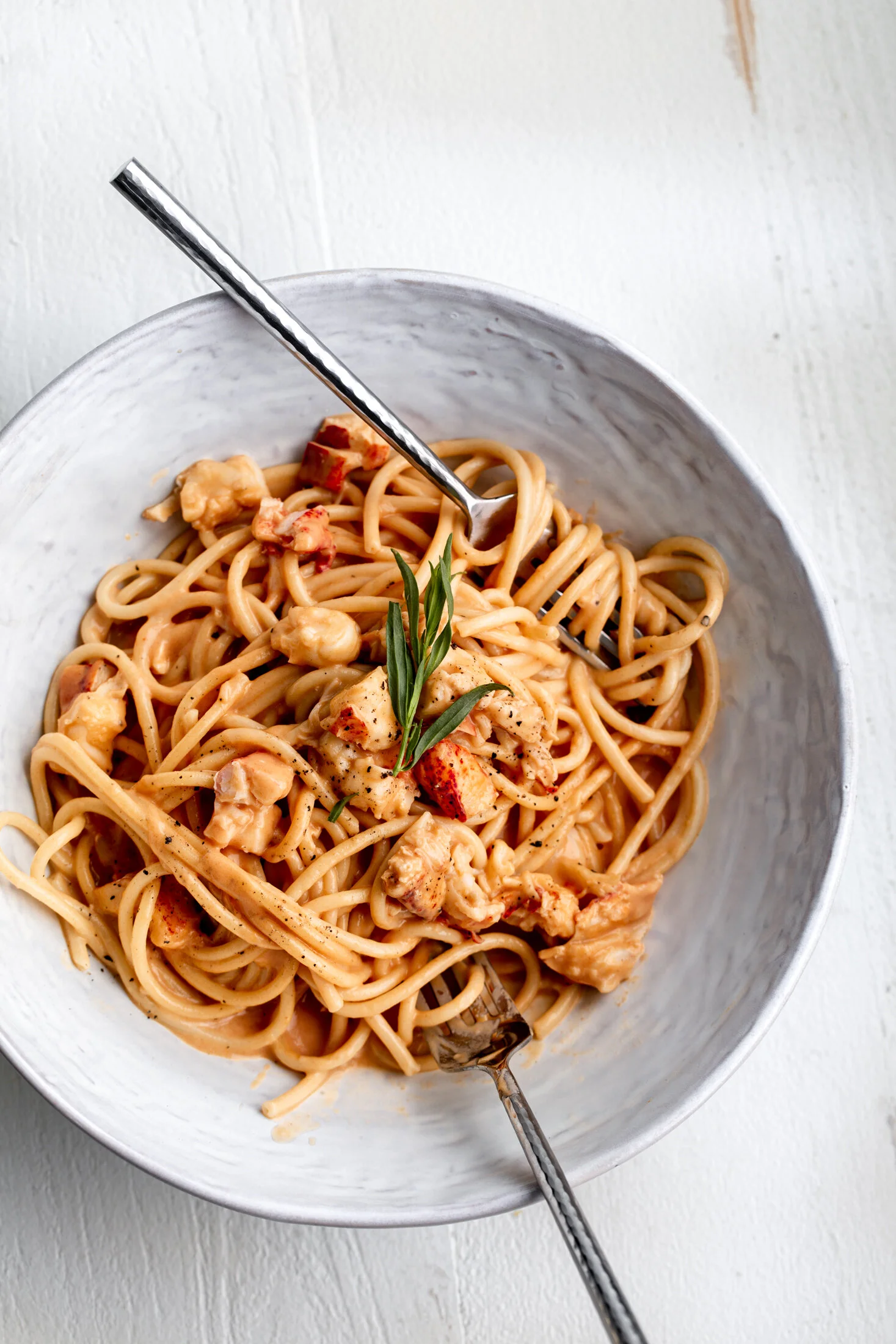 Creamy Lobster Pasta — Cooking with Cocktail Rings