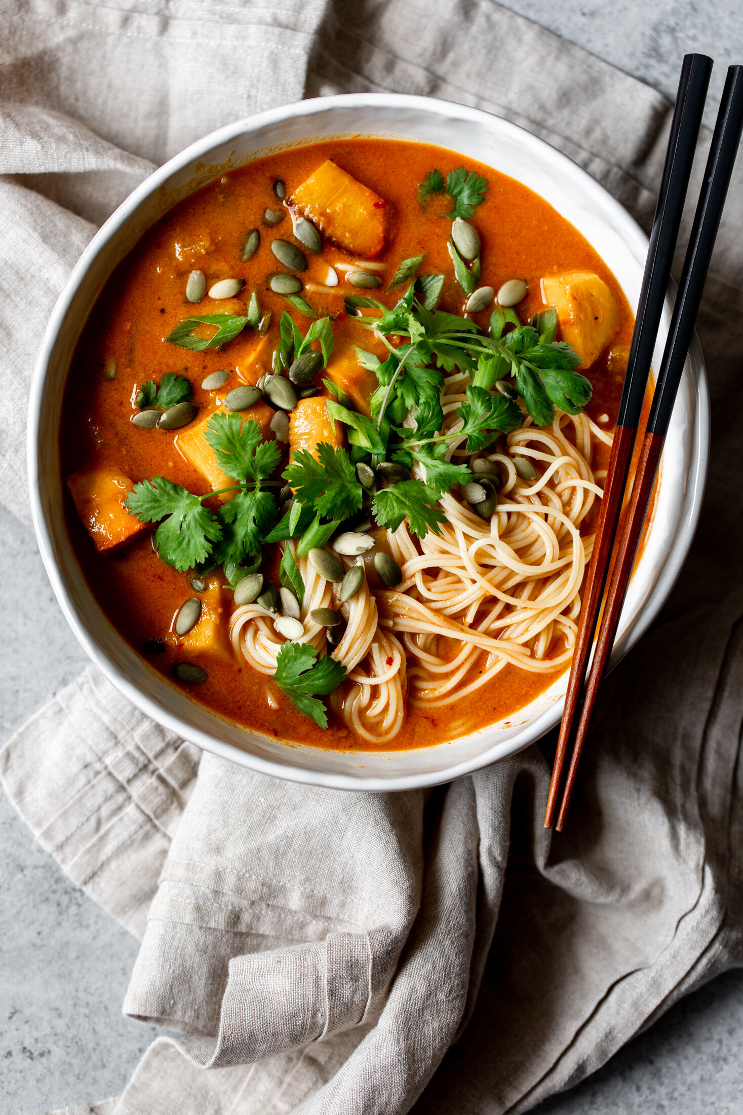 Thai Red Coconut Curry with Pumpkin — Cooking with Cocktail Rings