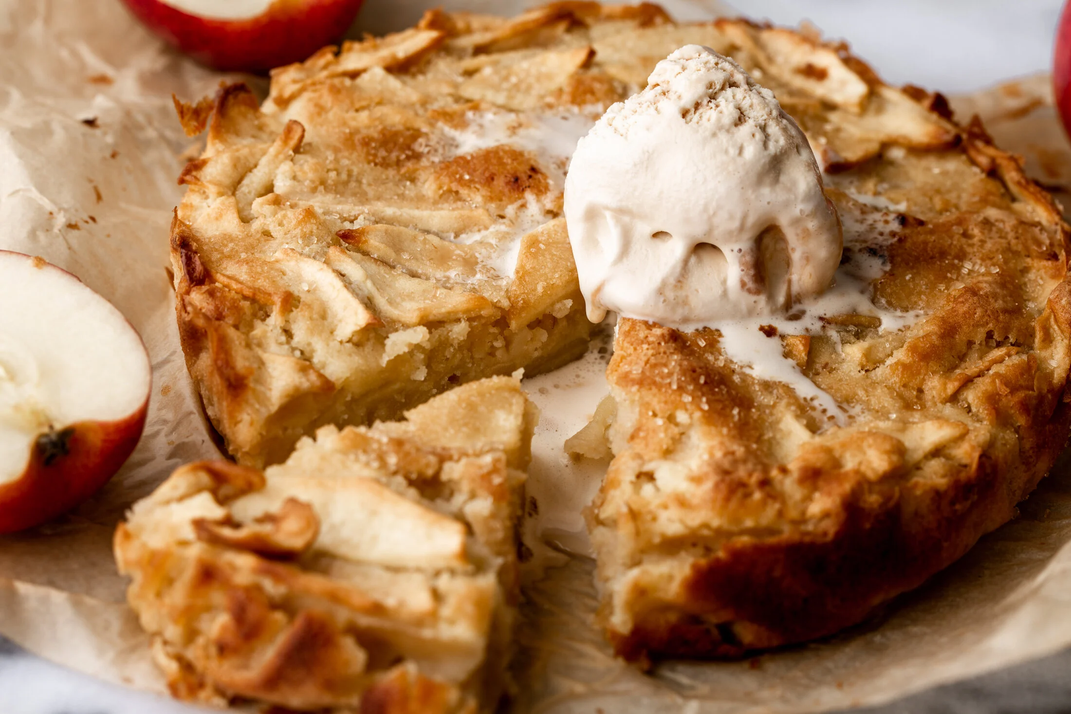 German AlmondApple Butter Cake — Cooking with Cocktail Rings