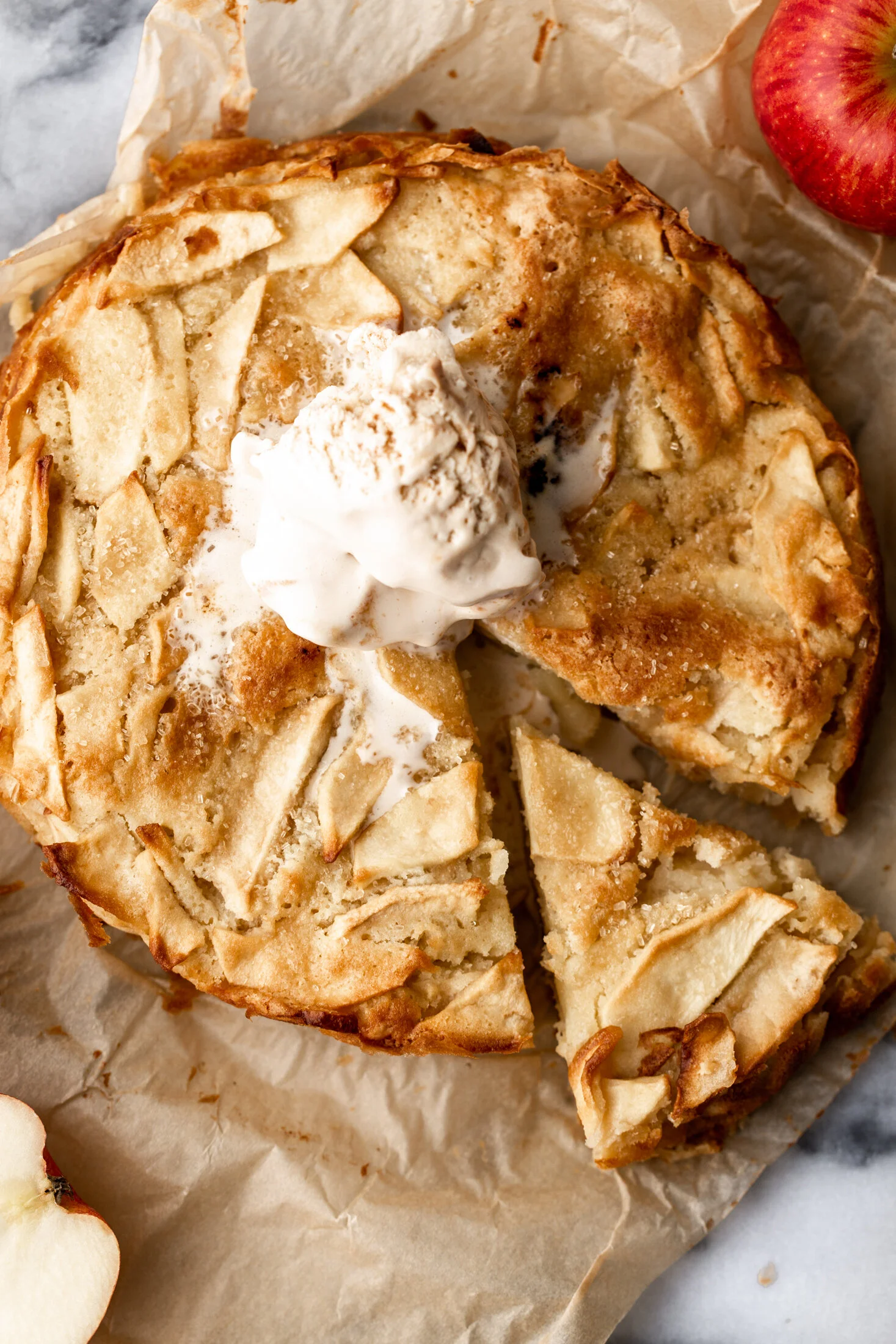 German AlmondApple Butter Cake — Cooking with Cocktail Rings