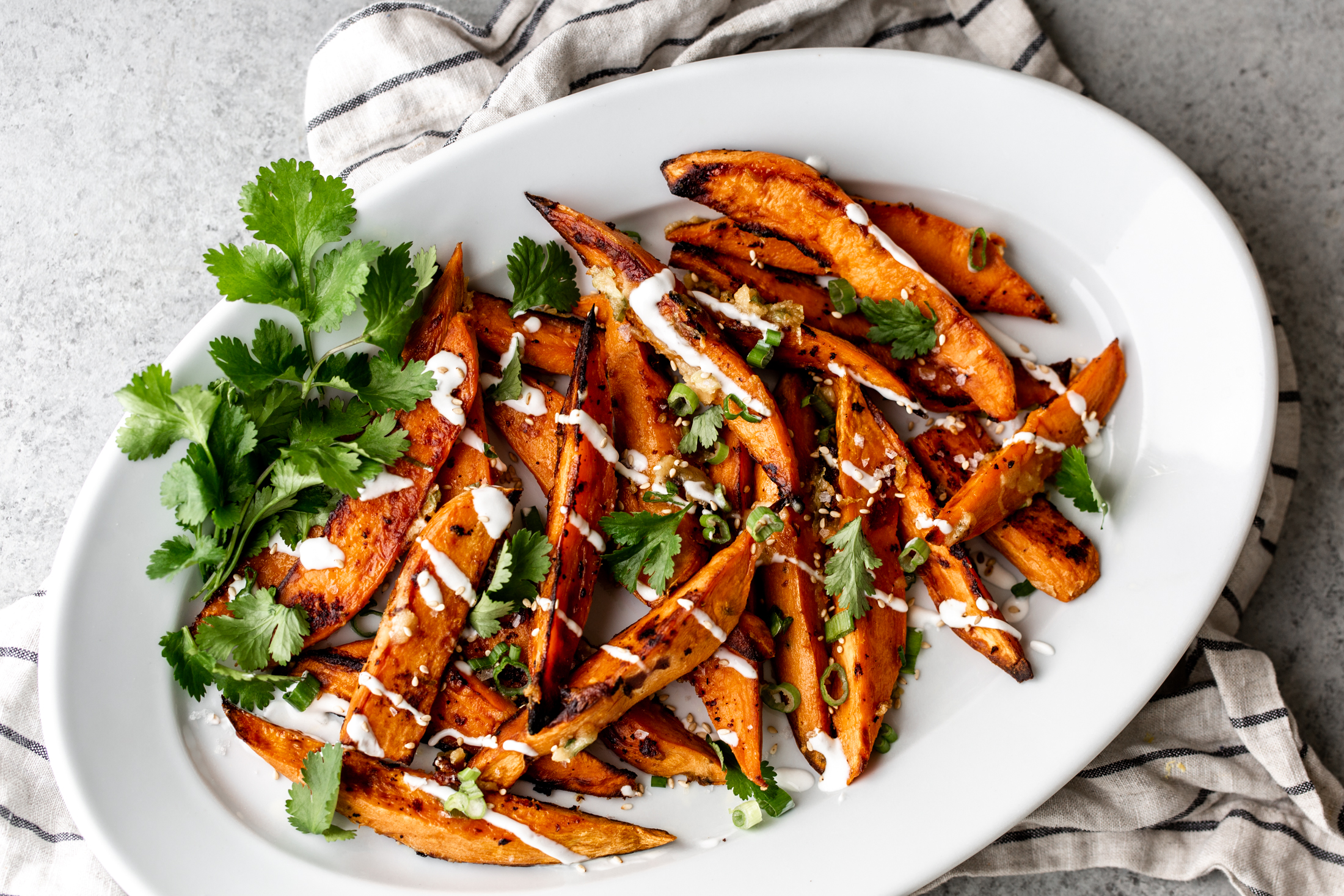 Miso Butter Sweet Potato Spears — Cooking with Cocktail Rings