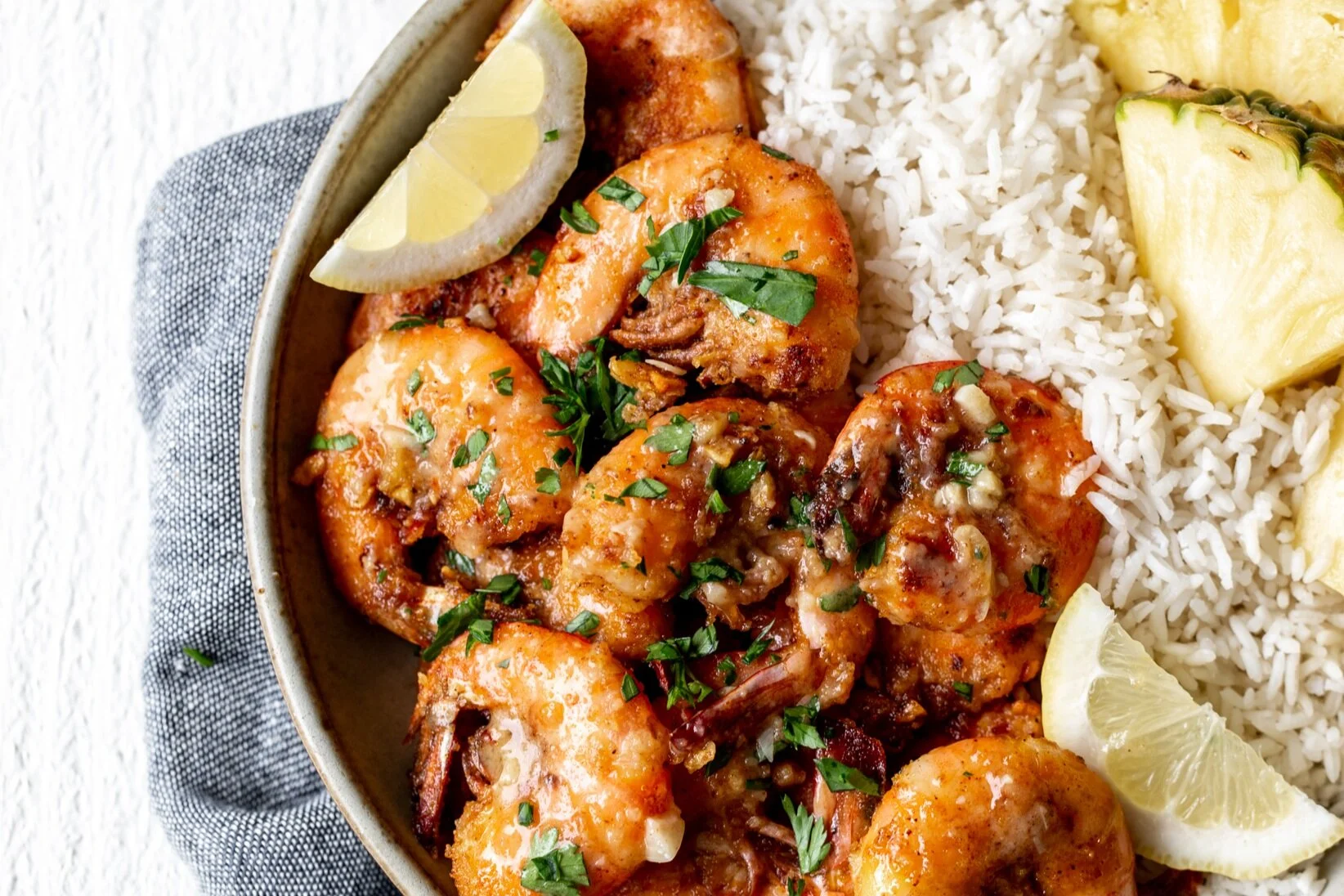 Hawaiian Garlic Butter Shrimp Cooking With Cocktail Rings