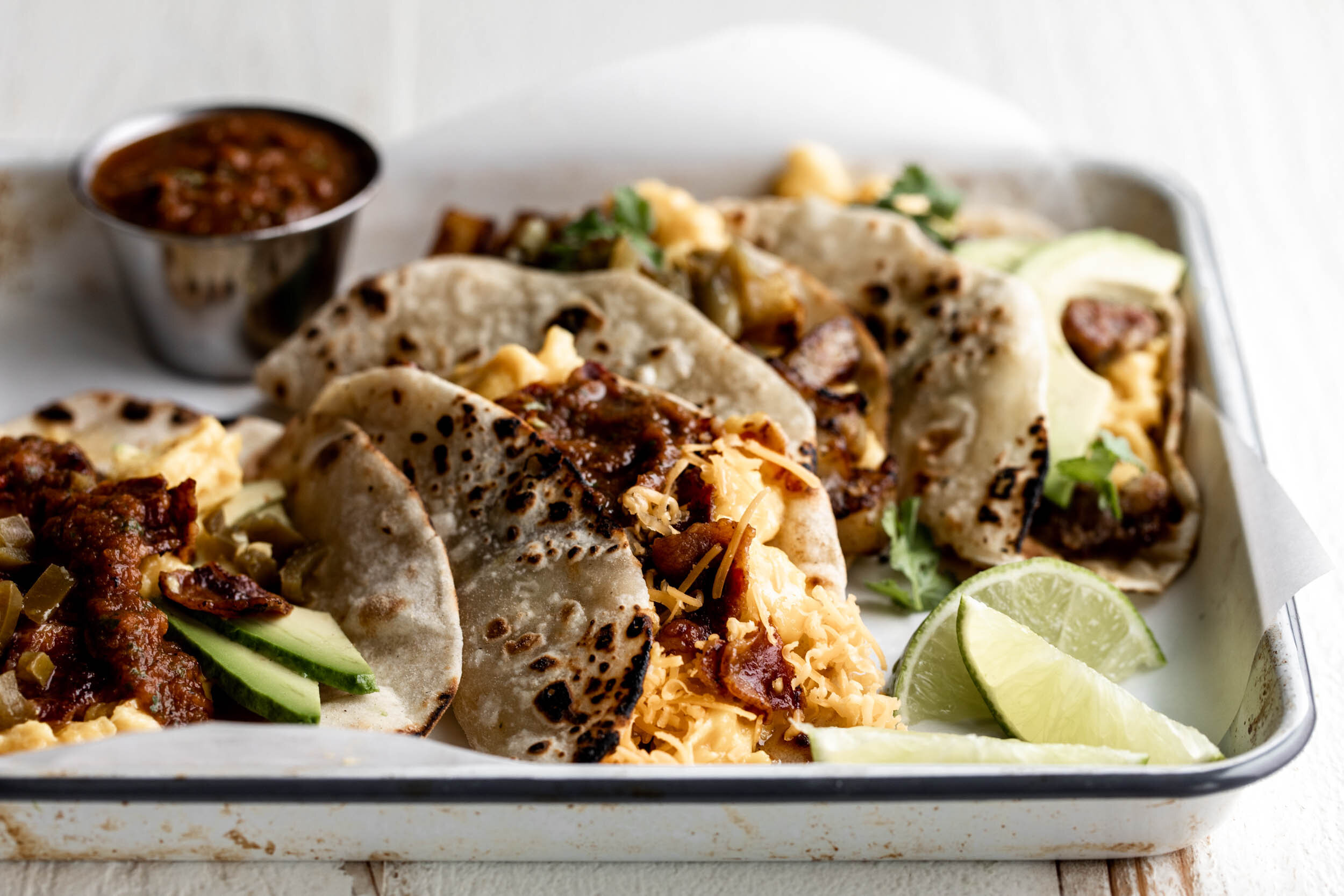 Breakfast Taco Bar with Homemade Chipotle Salsa — Cooking with Cocktail