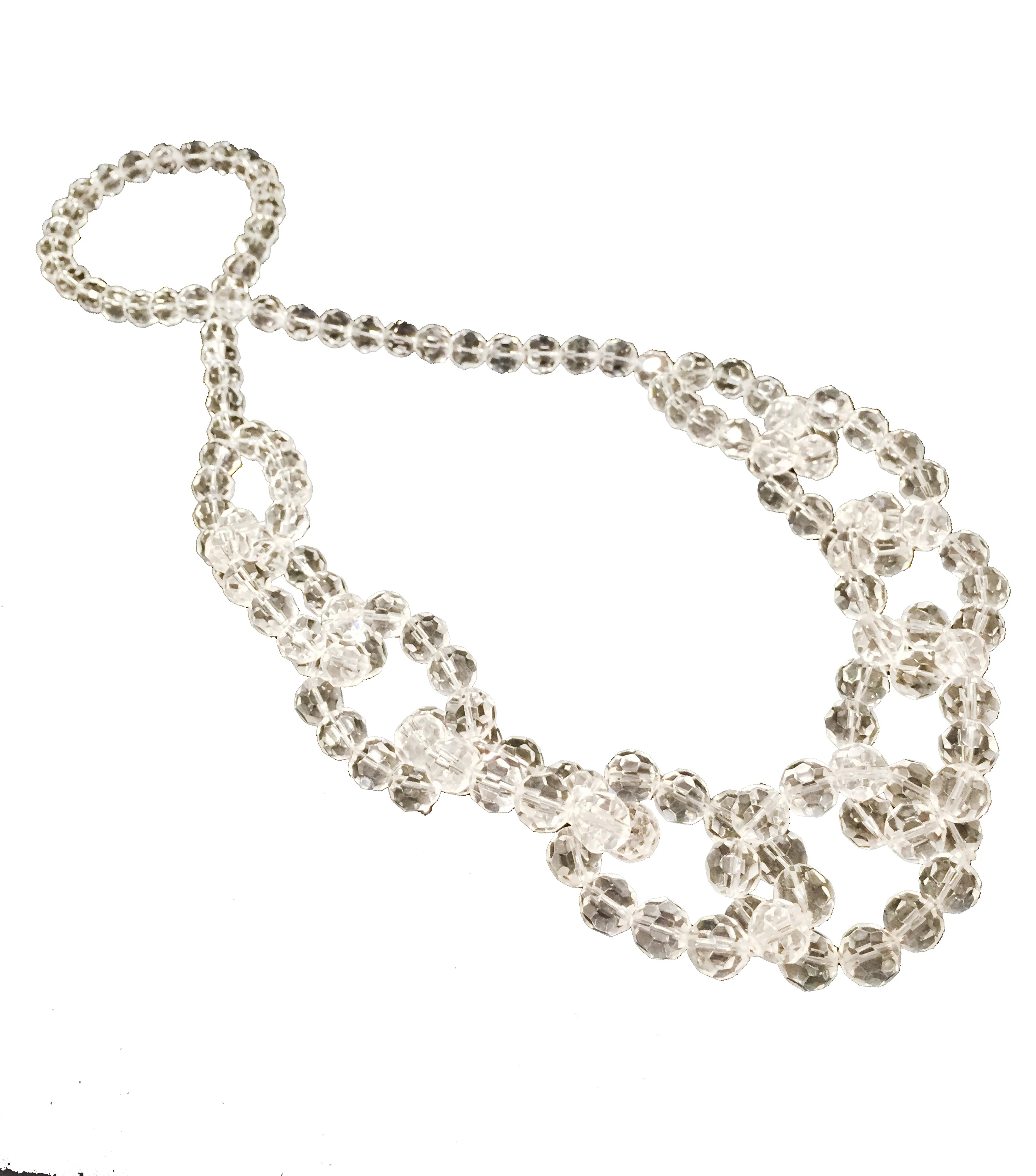 Large Clear Crystal Necklace