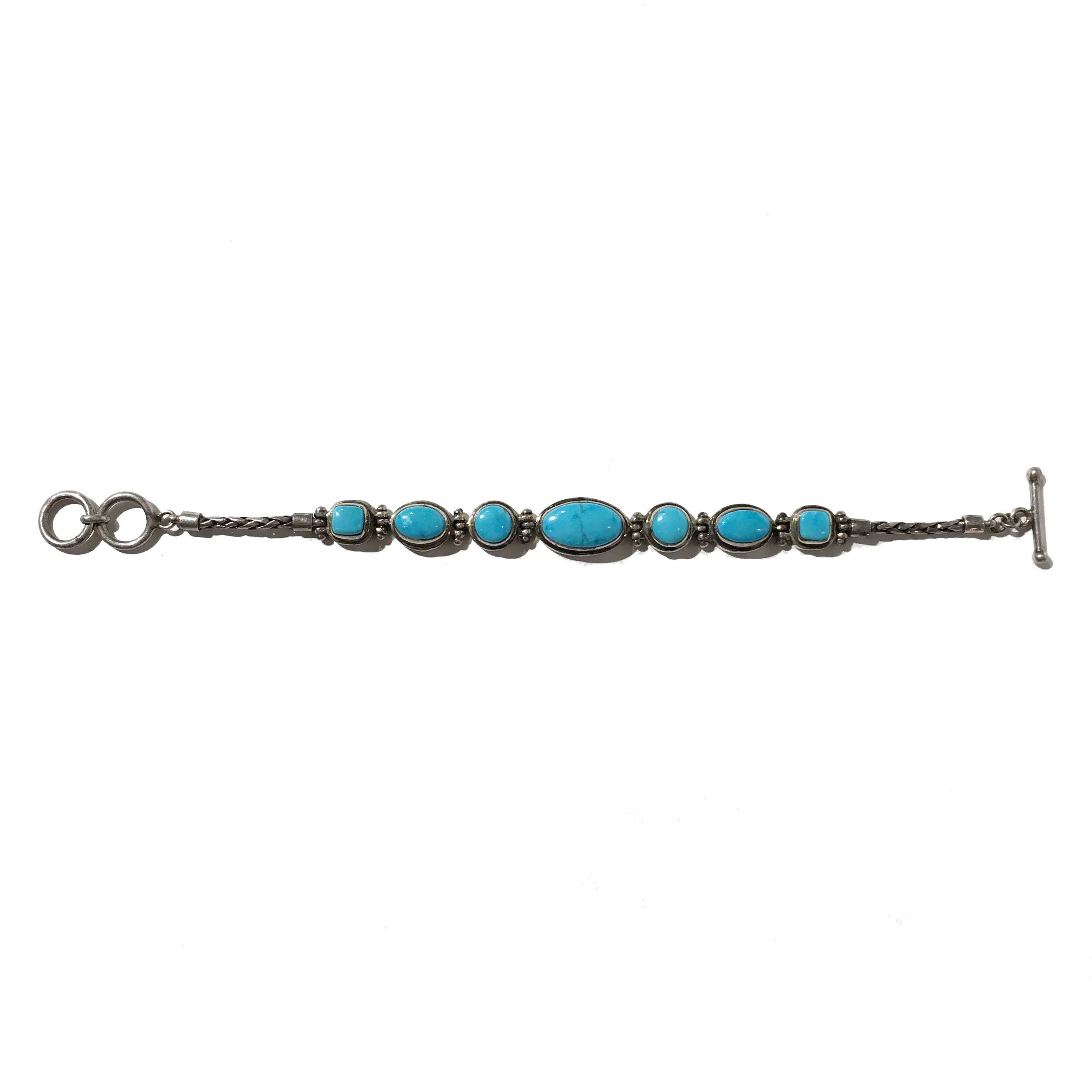Sterling Silver and Turquoise Bracelet