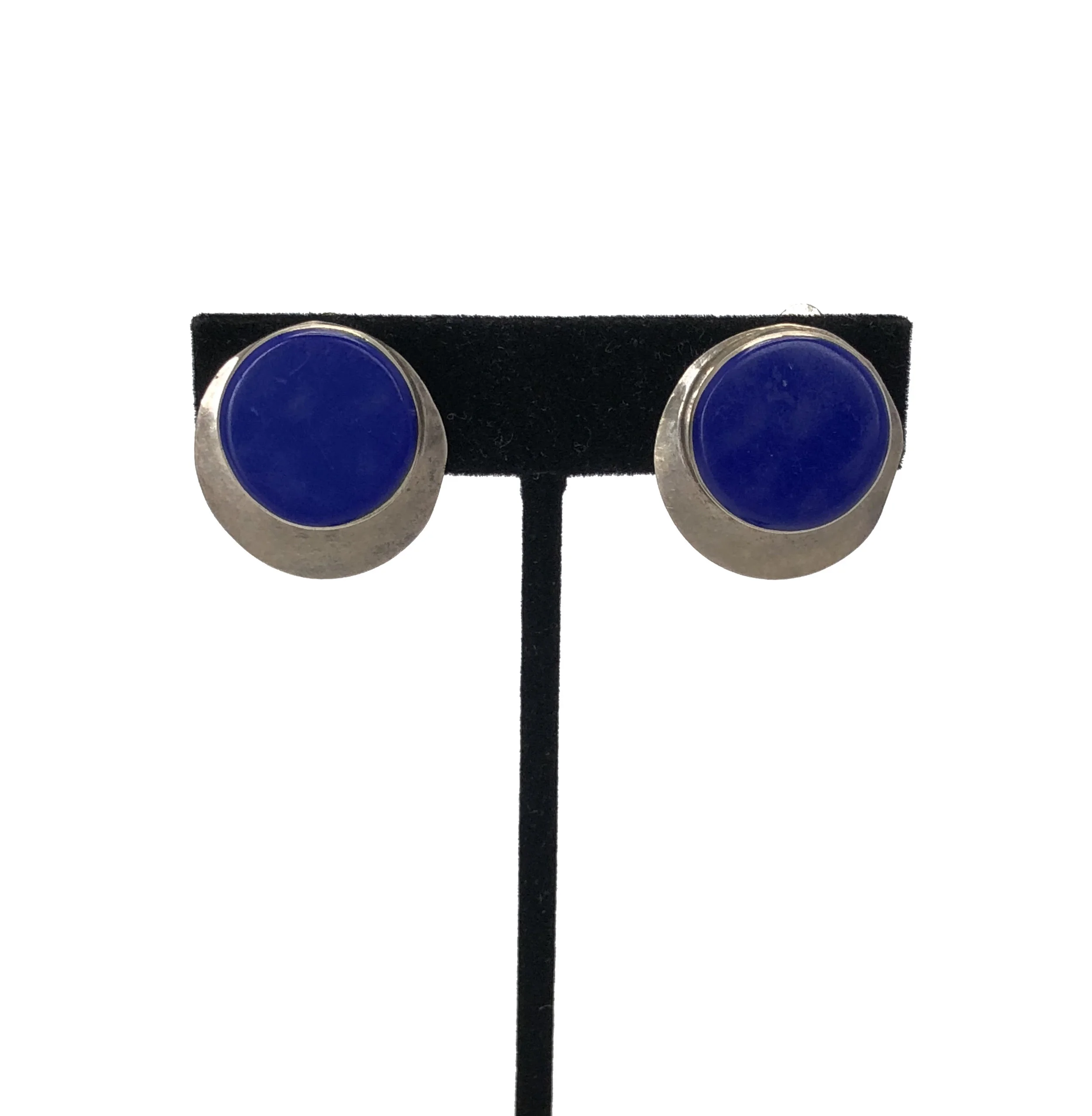 Silver Lapis Earrings