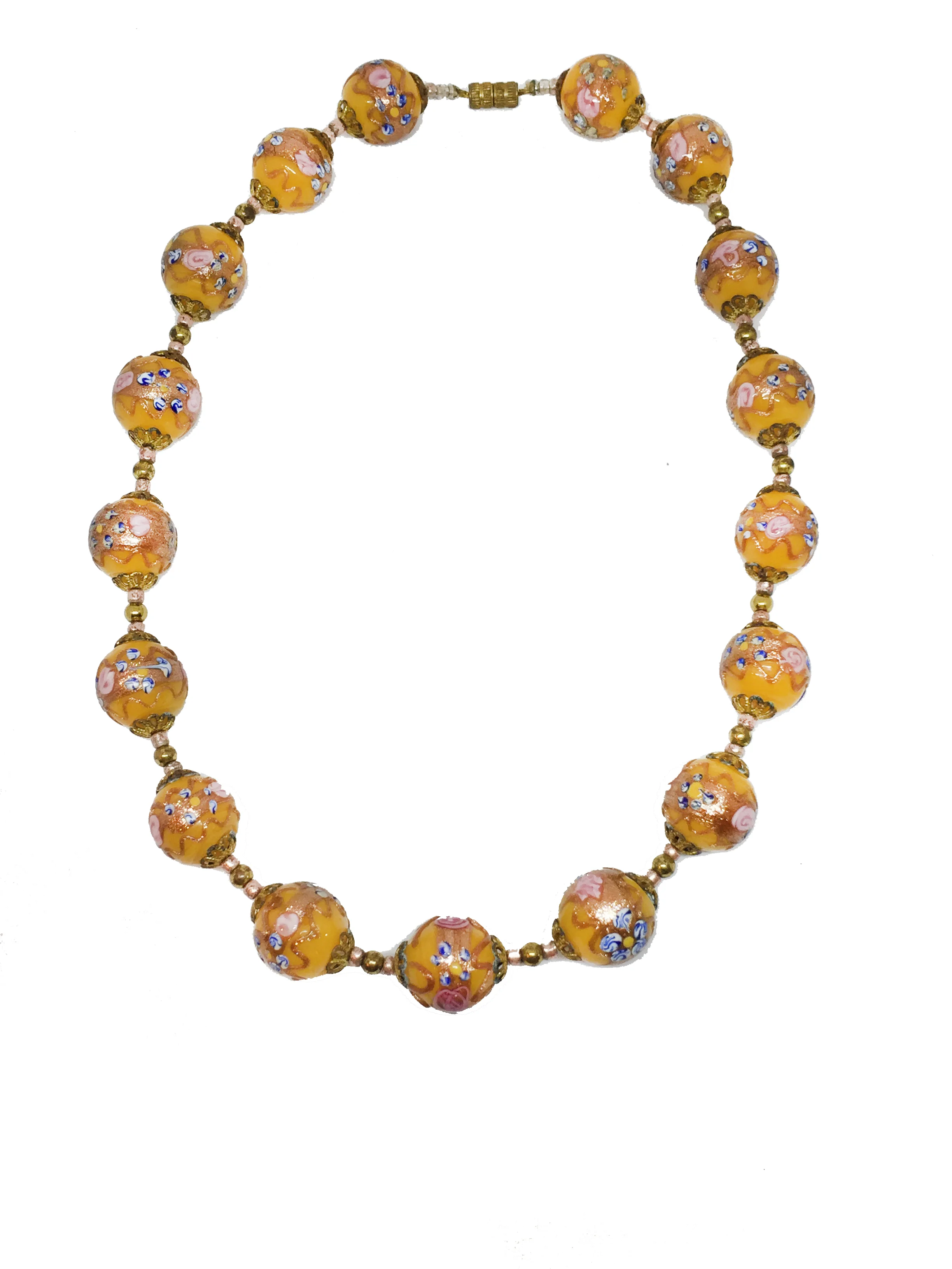 Venetian Glass Necklace &amp; Earring Set