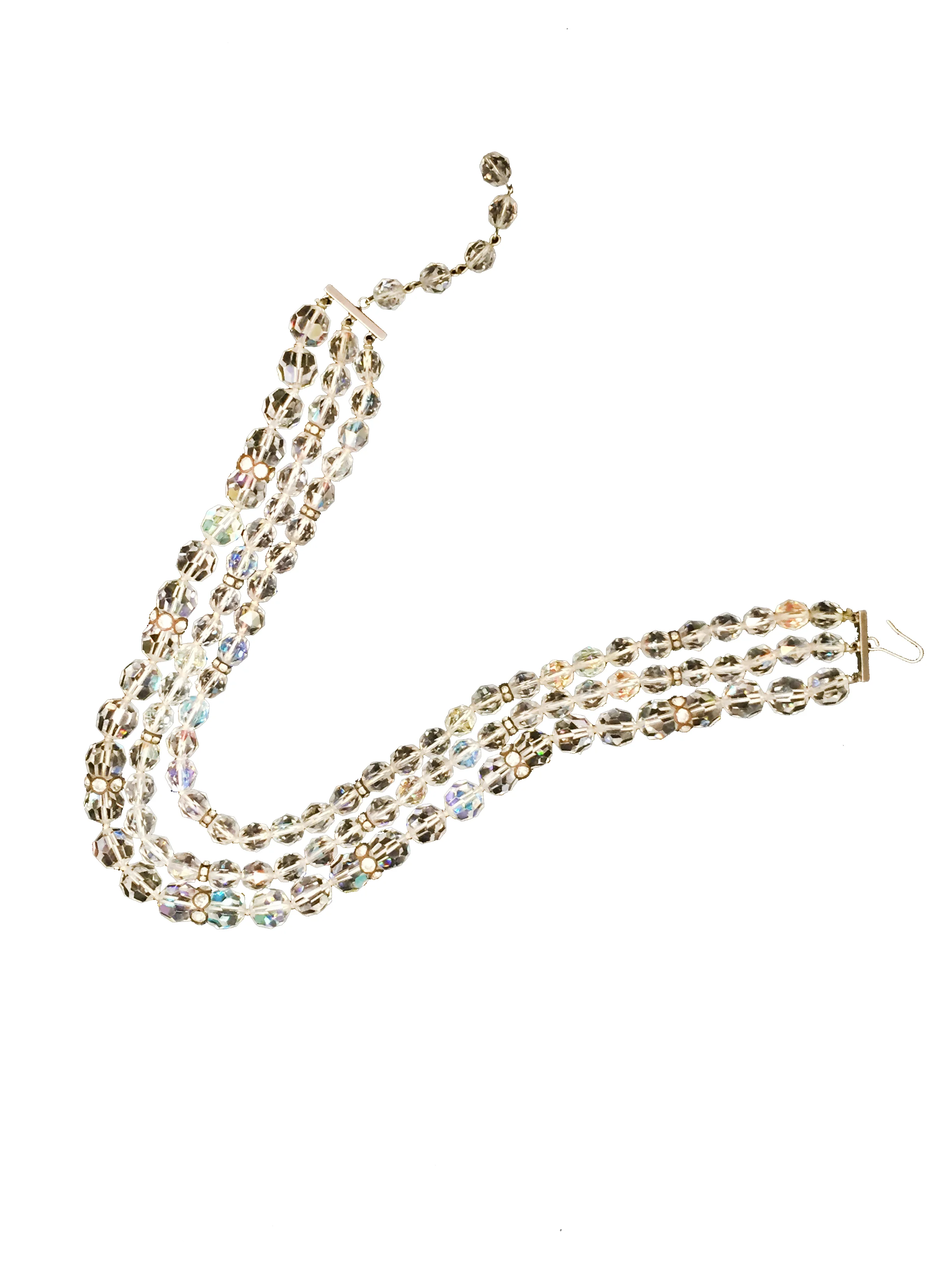 Triple Layer Crystal Necklace
