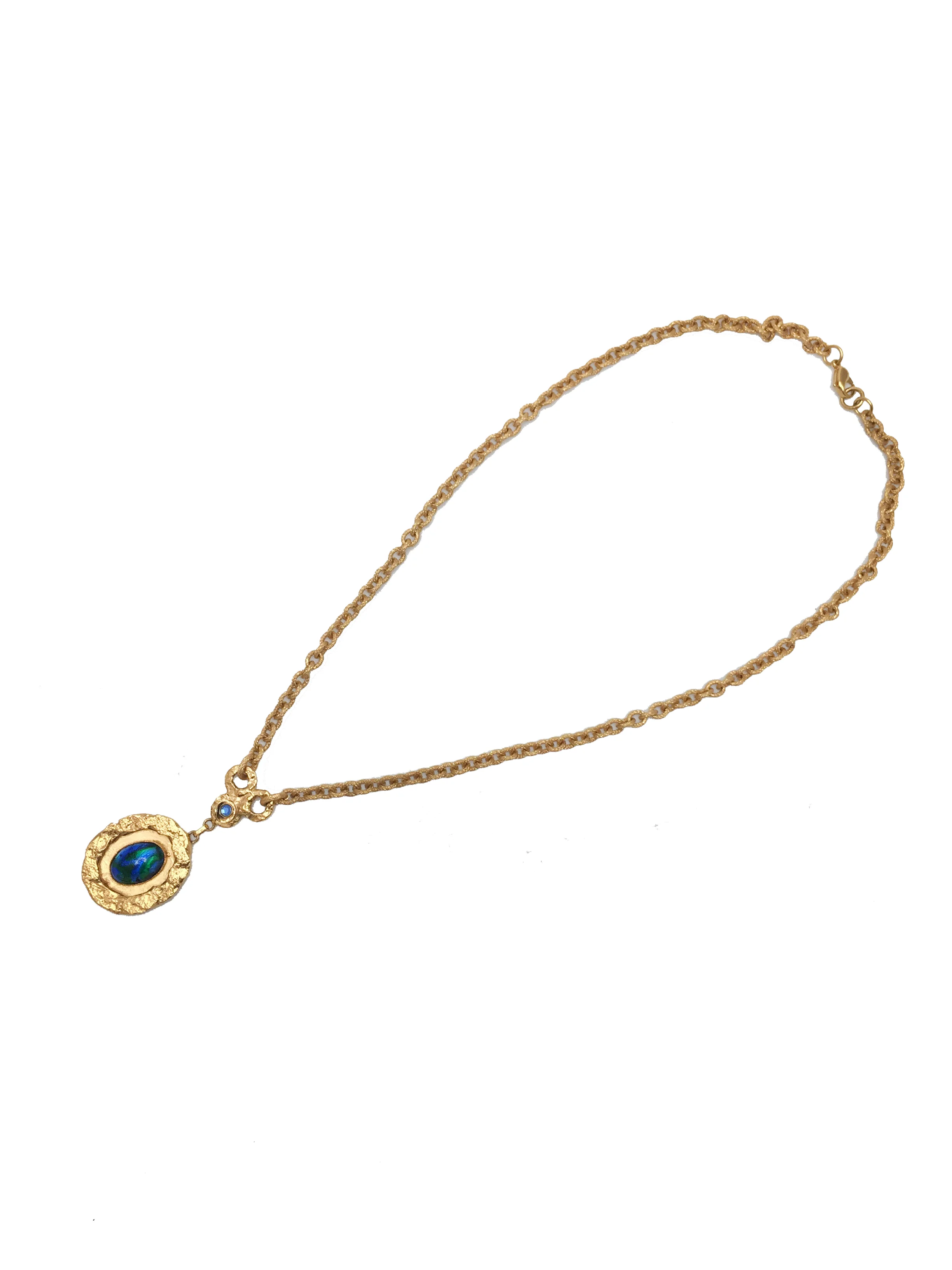 Henry Blue Stone Gold Long Necklace