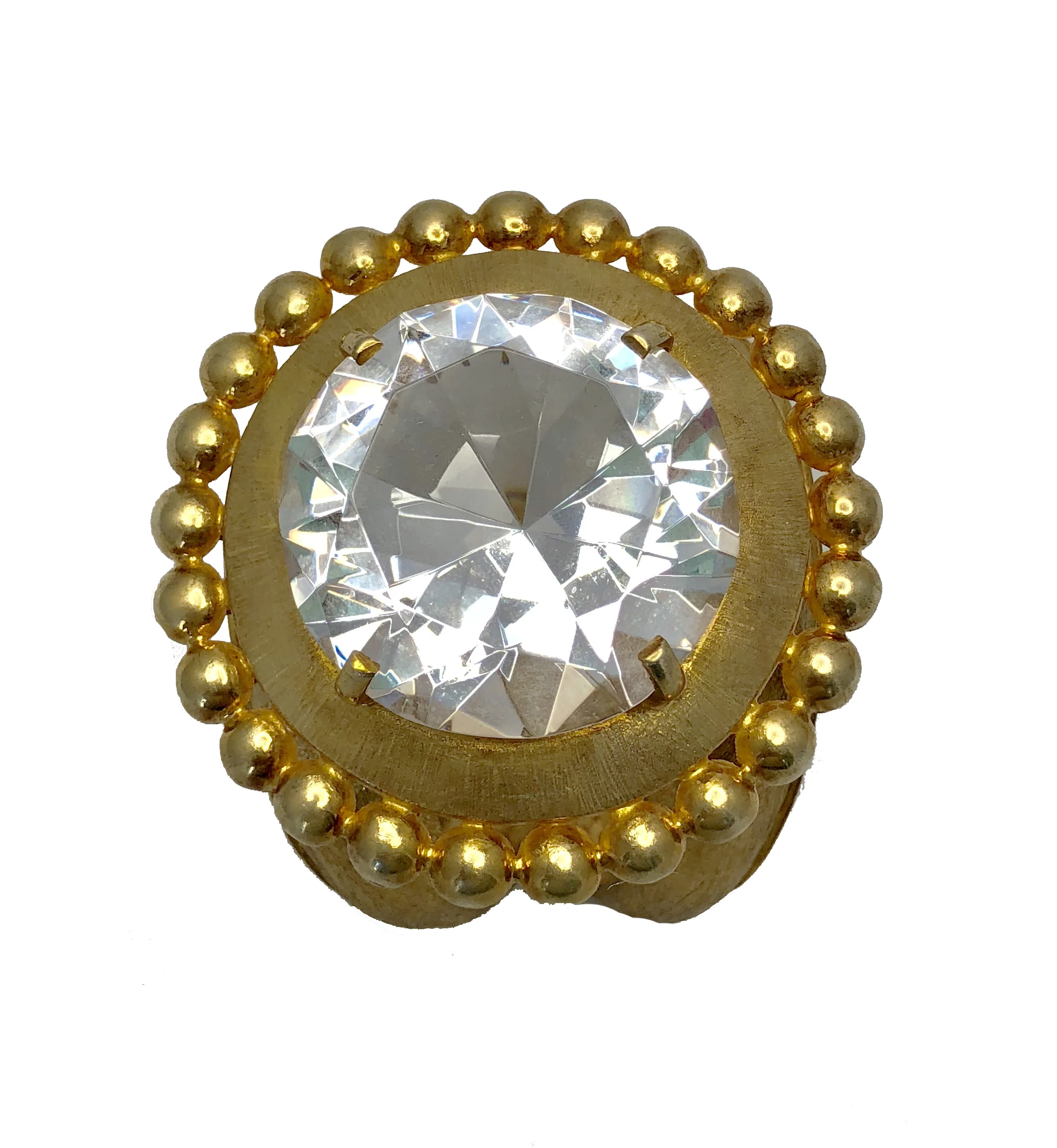 Giant Gold Crystal Cuff