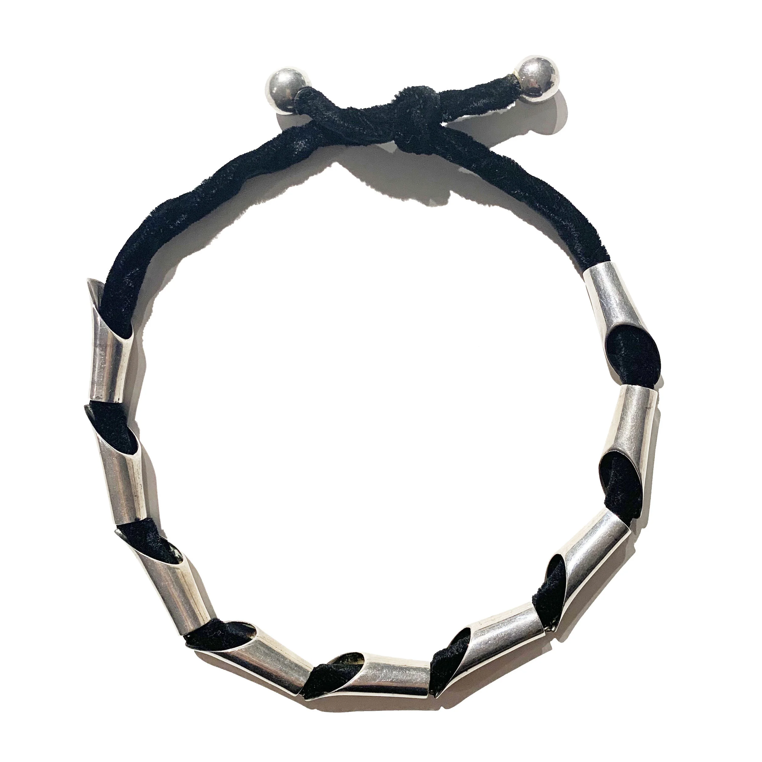 Silver Sculpture Necklace