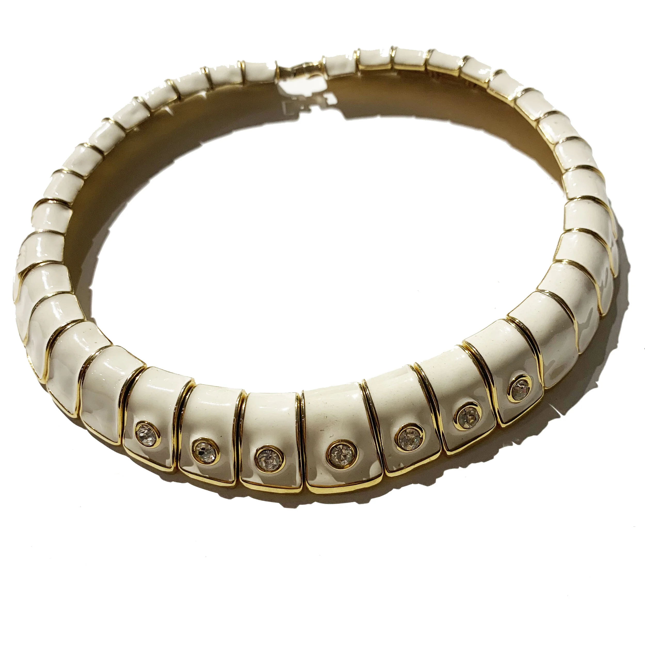 Short Christian Dior Enamel Necklace