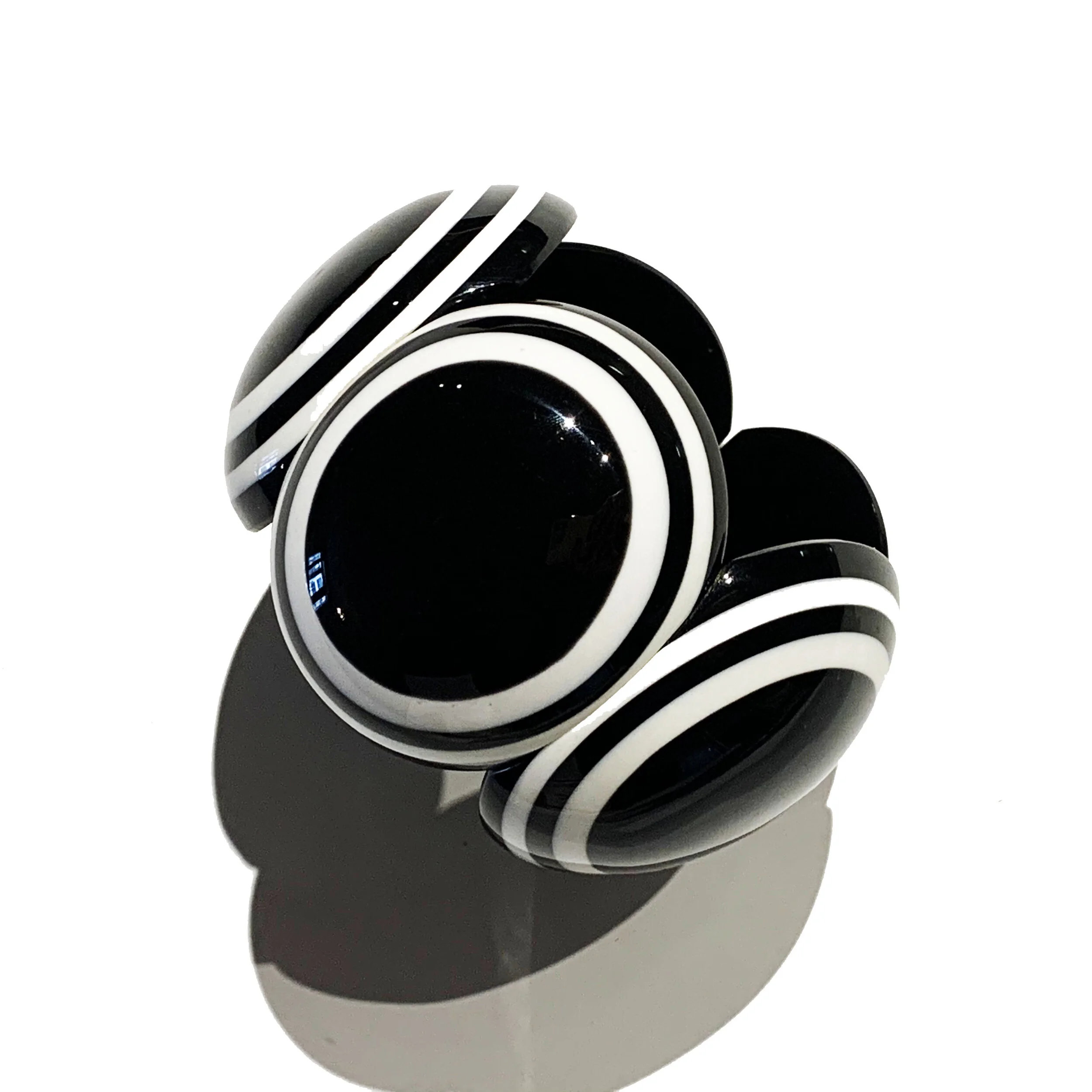 Black &amp; White French Resin Bracelet