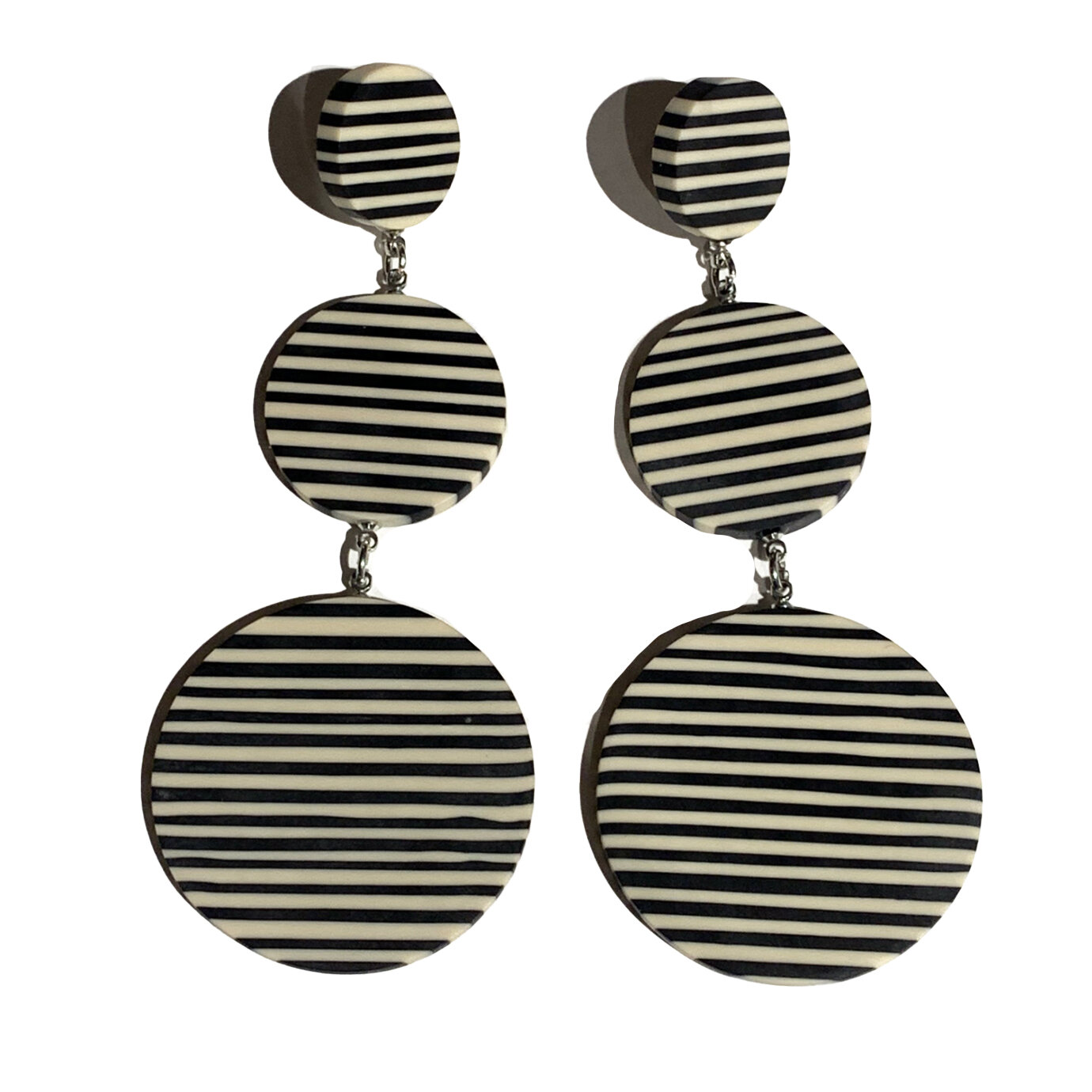 Stripe Resin Earrings