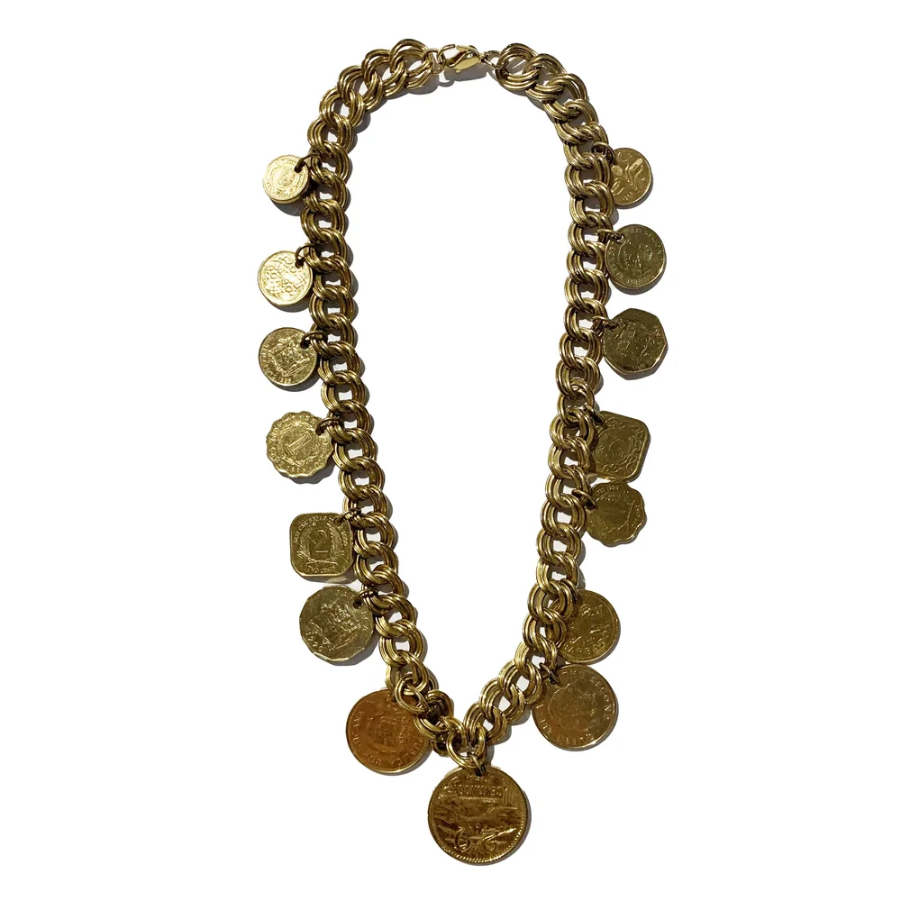 70s Large Multi Coin Necklace — Image By Eve