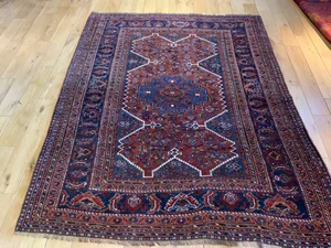 Antique khamse rug※今だけお値下げ！ Antique Khamseh Rug 201x123cm - Sharafi and Co