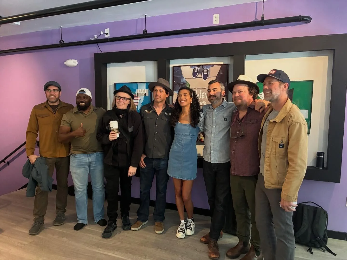 Huge thanks to @eaglemarketstreets Table &amp; Mic in Ashville for a great session this morning (thanks @pennycupco for the lift up). Keep your eyes out for a band interview about our upcoming album, Next Act, and a pile of tunes performed live! #blu