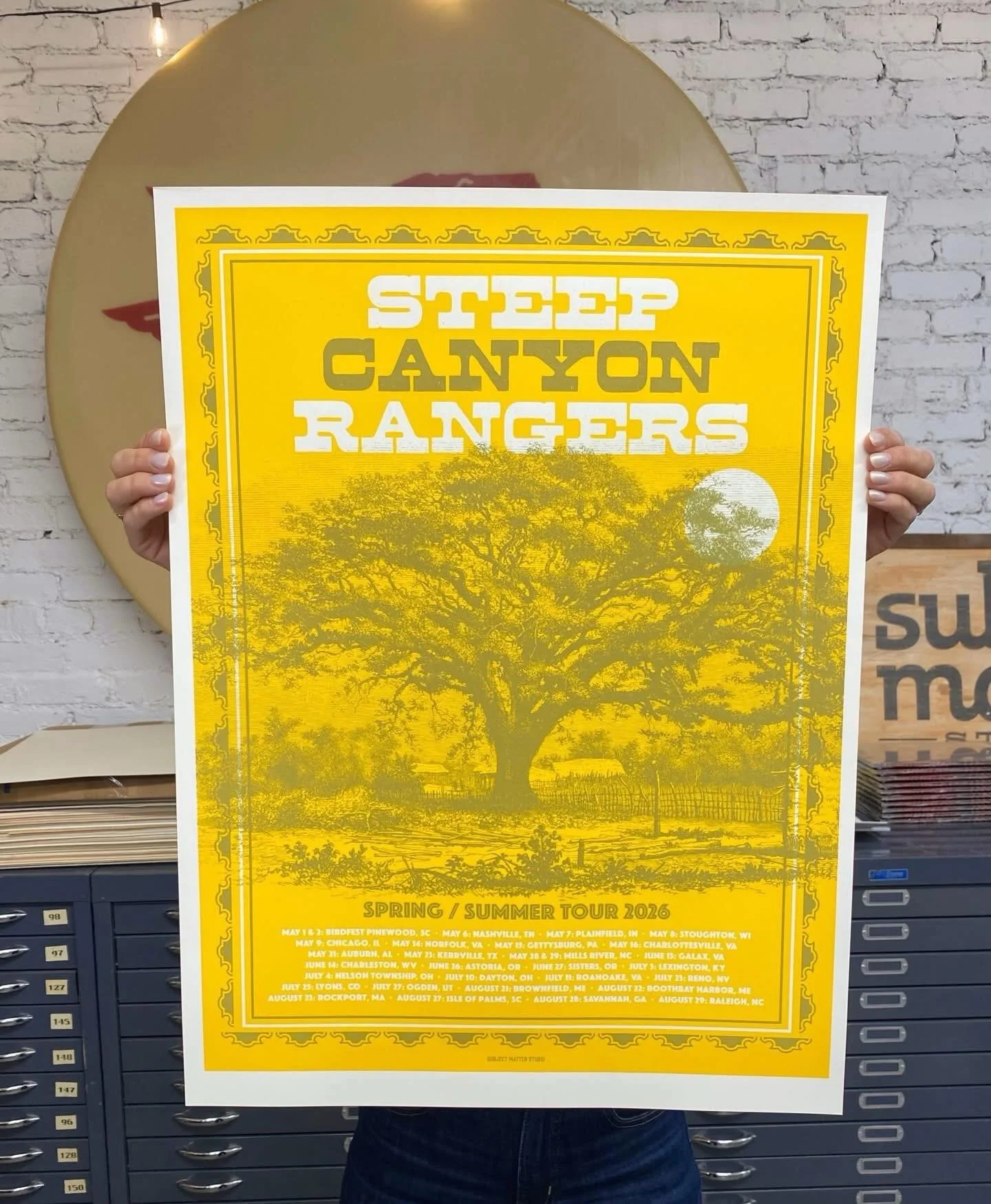 Loving our new Spring/Summer tour poster from @subjectmatterstudio 💛 

You can grab one at a show this week! 
5/6- Nashville w/ @nashvillesymphony 
5/7- Plainfield, IN @hendricksliveinc 
5/8- Stoughton, WI @stoughtonoperahouse 
5/9- Chicago, IL @old