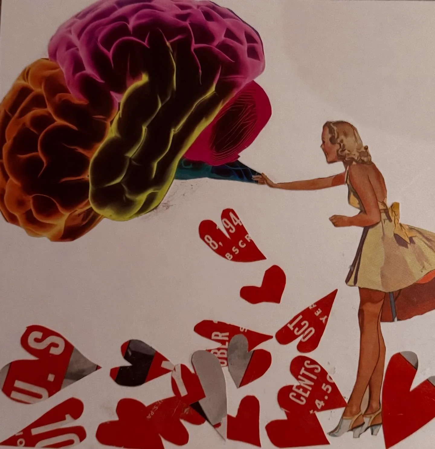 Breathe in the air. Don't be afraid to care. Look around. Choose your own ground. #collageartistoninstagram #pnwcollagecollective #vintagelifemagazine