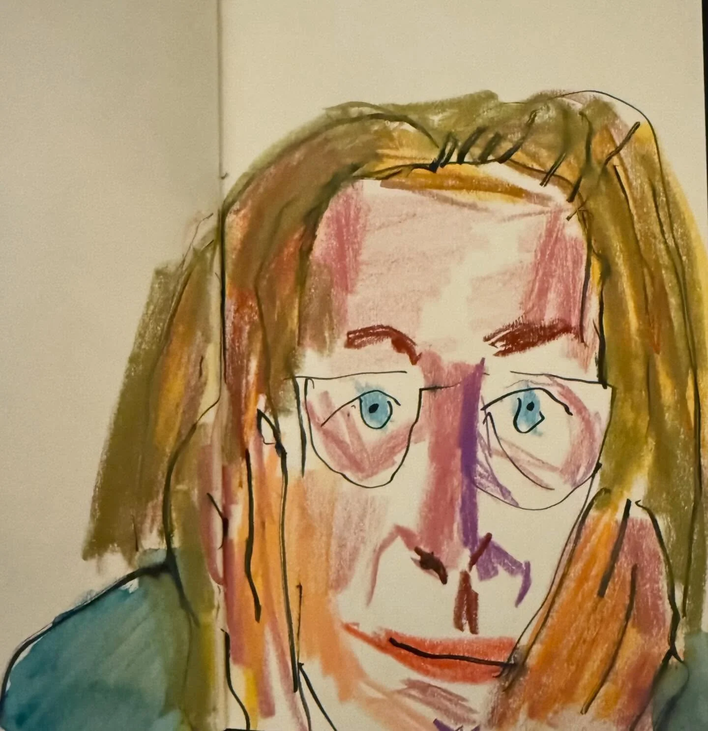 Oh you beautiful people of the grid @drawingisfree_org  I leap outta my pj's on a Monday morning for y'all! Thanks Chloe( someday you'll call on me to pose again) and all you artists out there making art in this dark time. You bring the light! The la