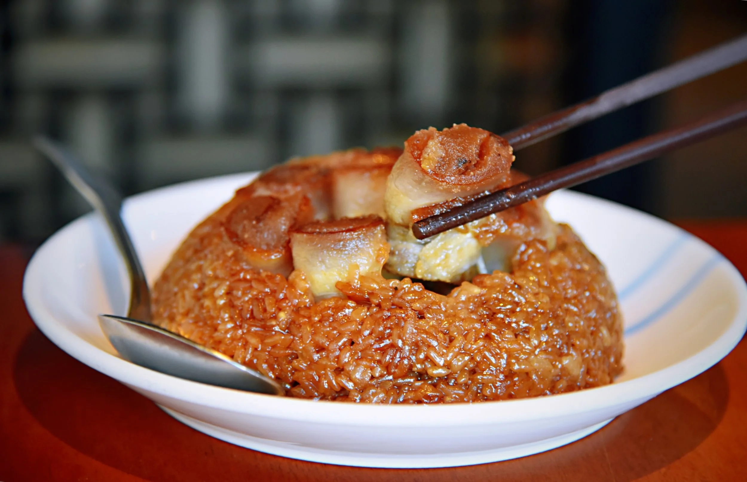 Sweet Pork Belly with Sticky Rice
