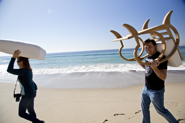 The Noosa is actually a lot heavier than it looks. David is just really strong.