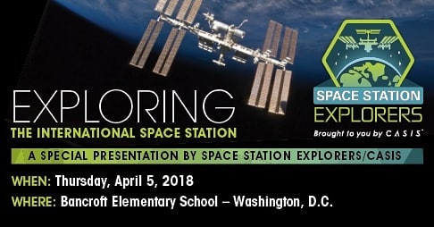 FiLS helped bring two great groups together for tomorrow's special event. Members from the Center for Advancement of Science in Space will be interacting with students from @bancroftdc. #livelearnshare #STEMeducation #spacestationexplorers #CASIS #ST