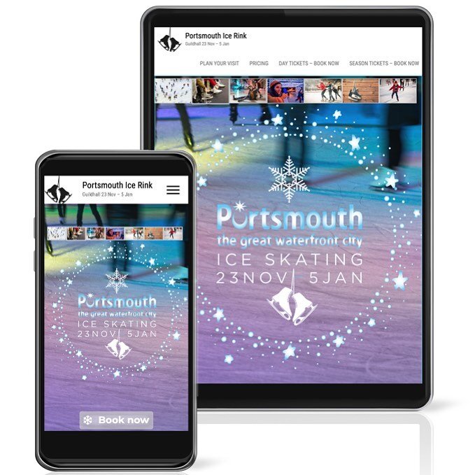 Excited to finally have finished the Portsmouth Ice Skating Website - All ready for the Winter Season ❄️ ⛄️ @portsmouth_ice_rink 
#portsmouth #portsmouthiceskating  #iceskating #wesbite #websitecreation #portsmouthicerink #icerink #websitedesign #des