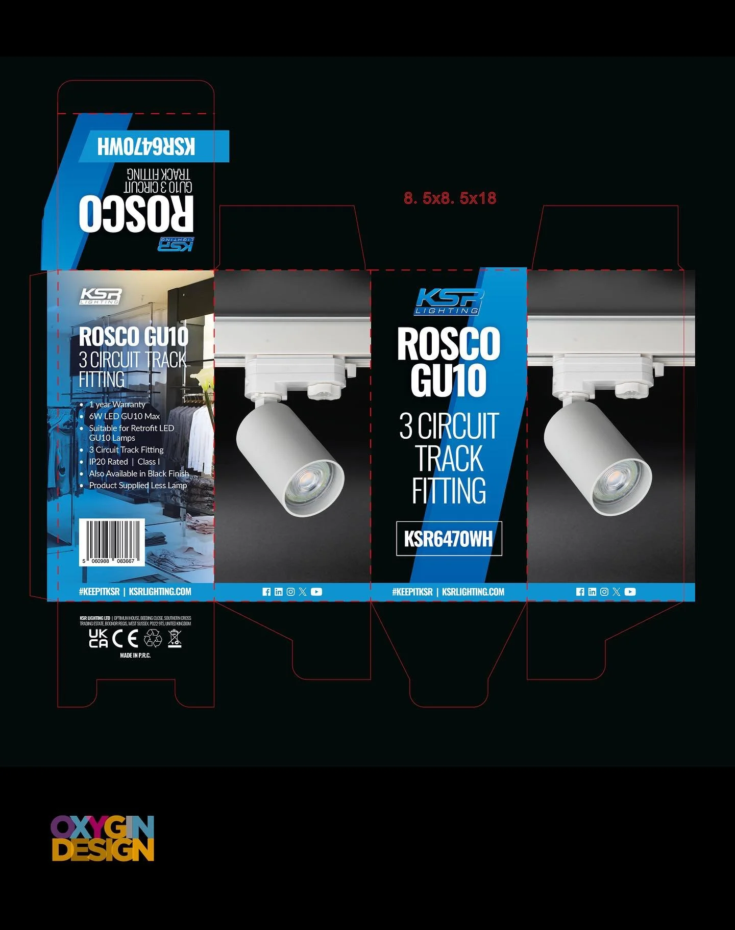 A little in house work for @ksr.lighting Packaging artwork, editing and creation using cutter guides which need a slight edit to the folds. Keeping all in brand and to the deadline.💡

#packagingartwork #packaging #indesign #artworkcreation #inhoused