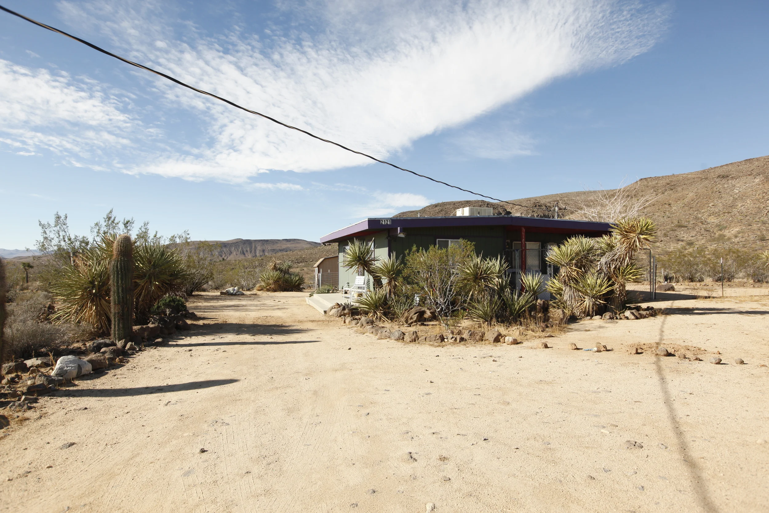 Through the gate into 2 1/5 acre gated area
