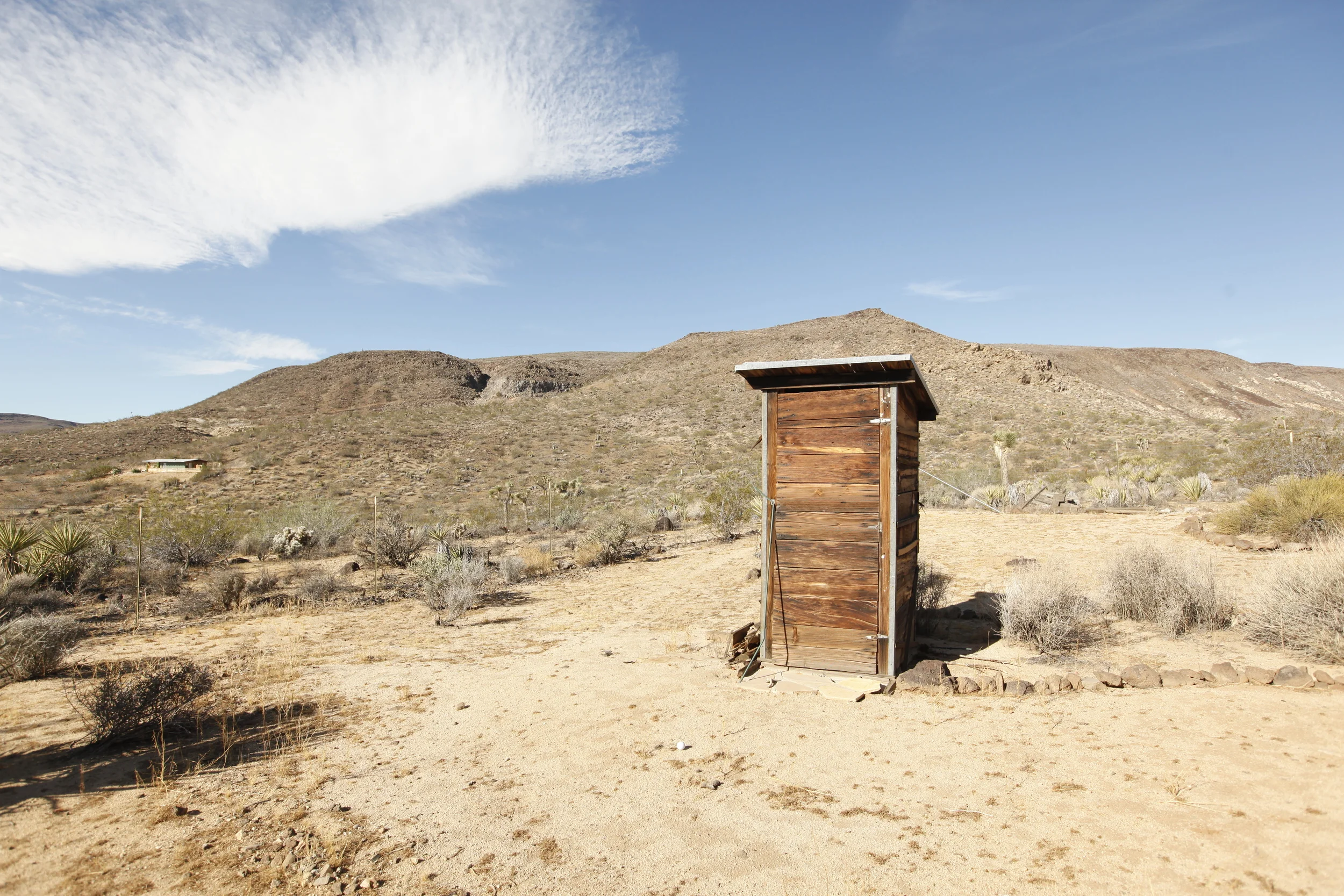 Historic outhouse - not is use - from original homestead. Restoring and making into a gallery. 
