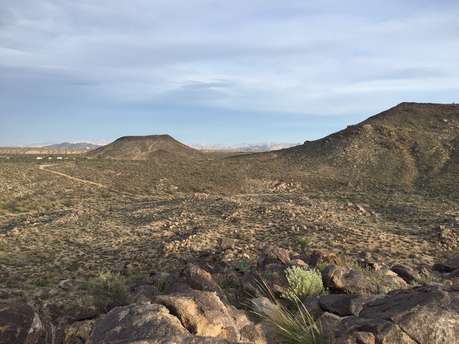 View of Volcano, Flat Top Mesa, and Jemez Homestead from deep in monument
