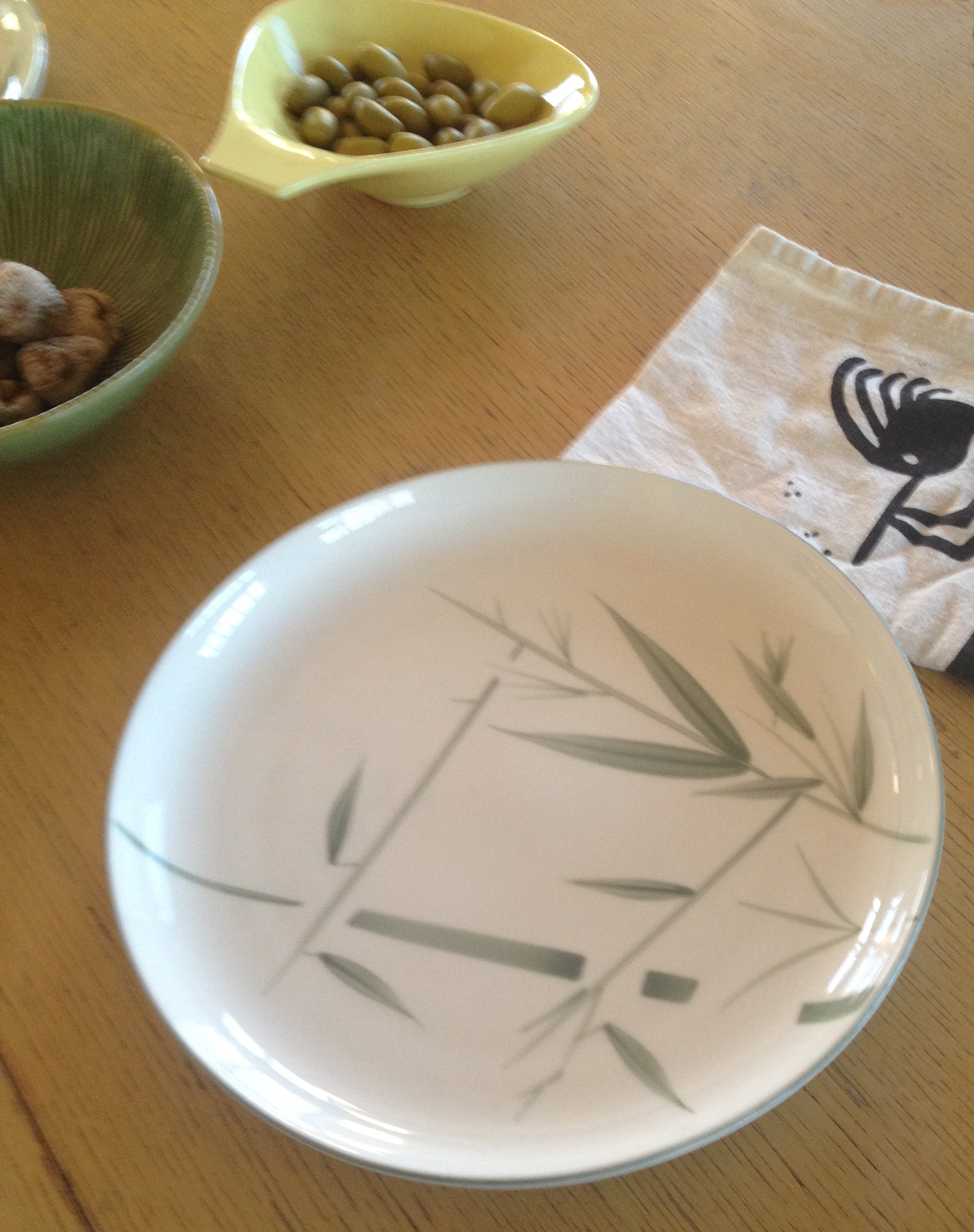 Vintage dishes from period of homestead