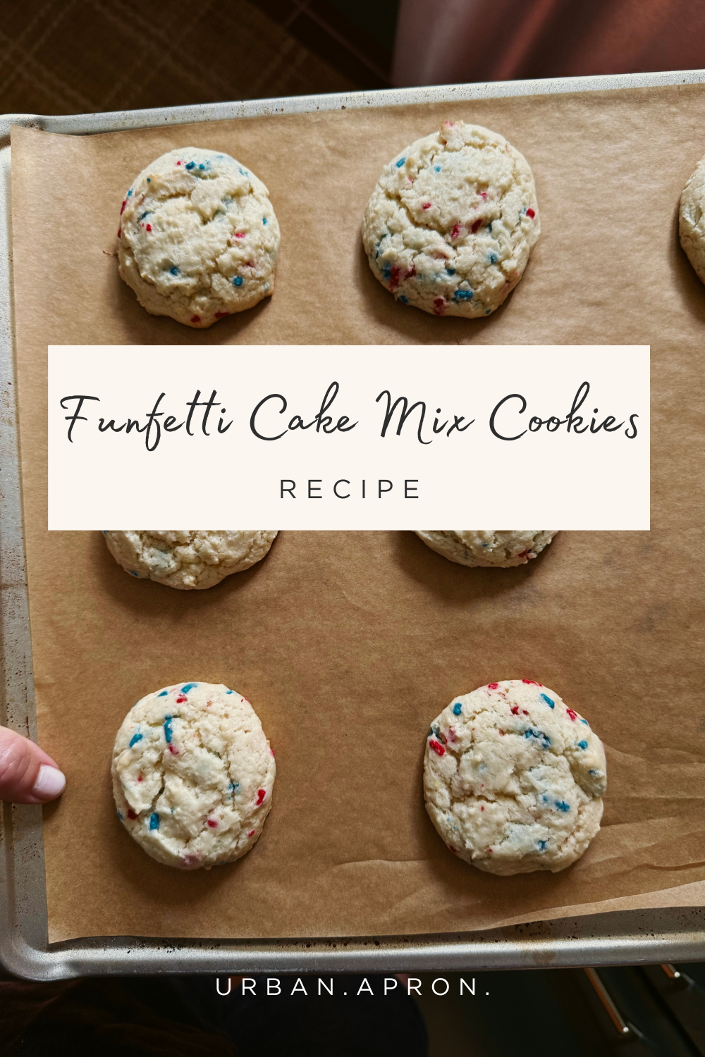 Easy Funfetti Cake Mix Cookies (Just 4 Ingredients!)