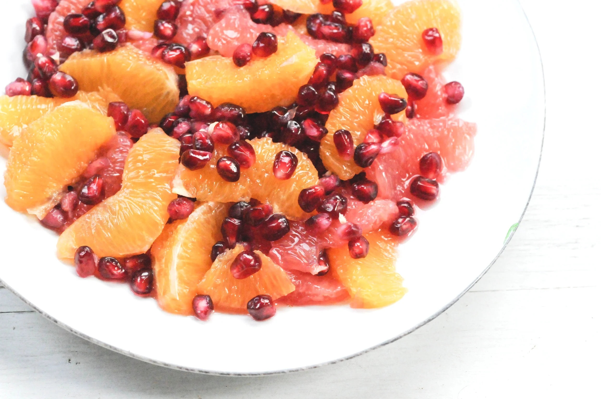 Easy Winter Fruit Salad {no added sugar}