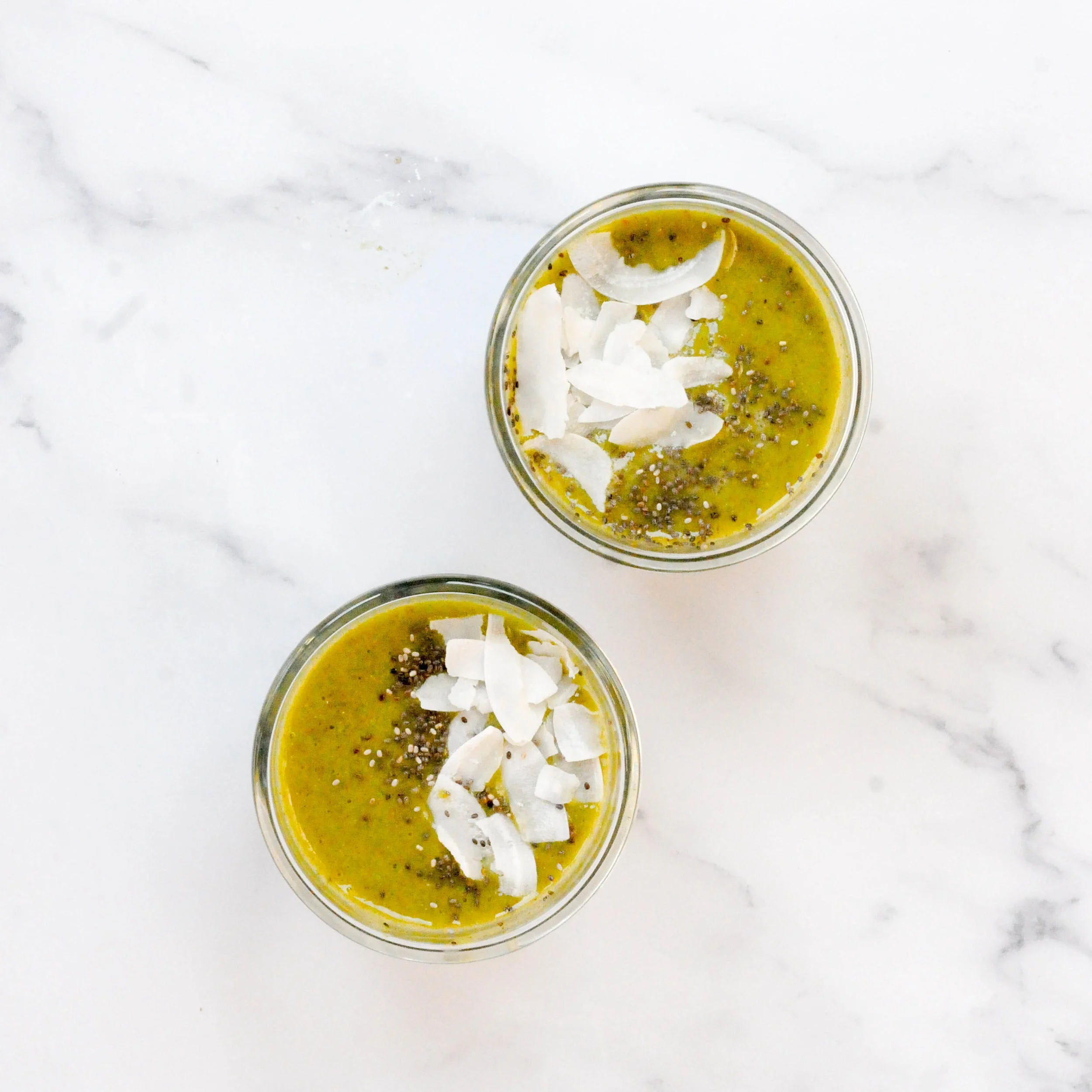 Banana Peach Matcha Smoothie