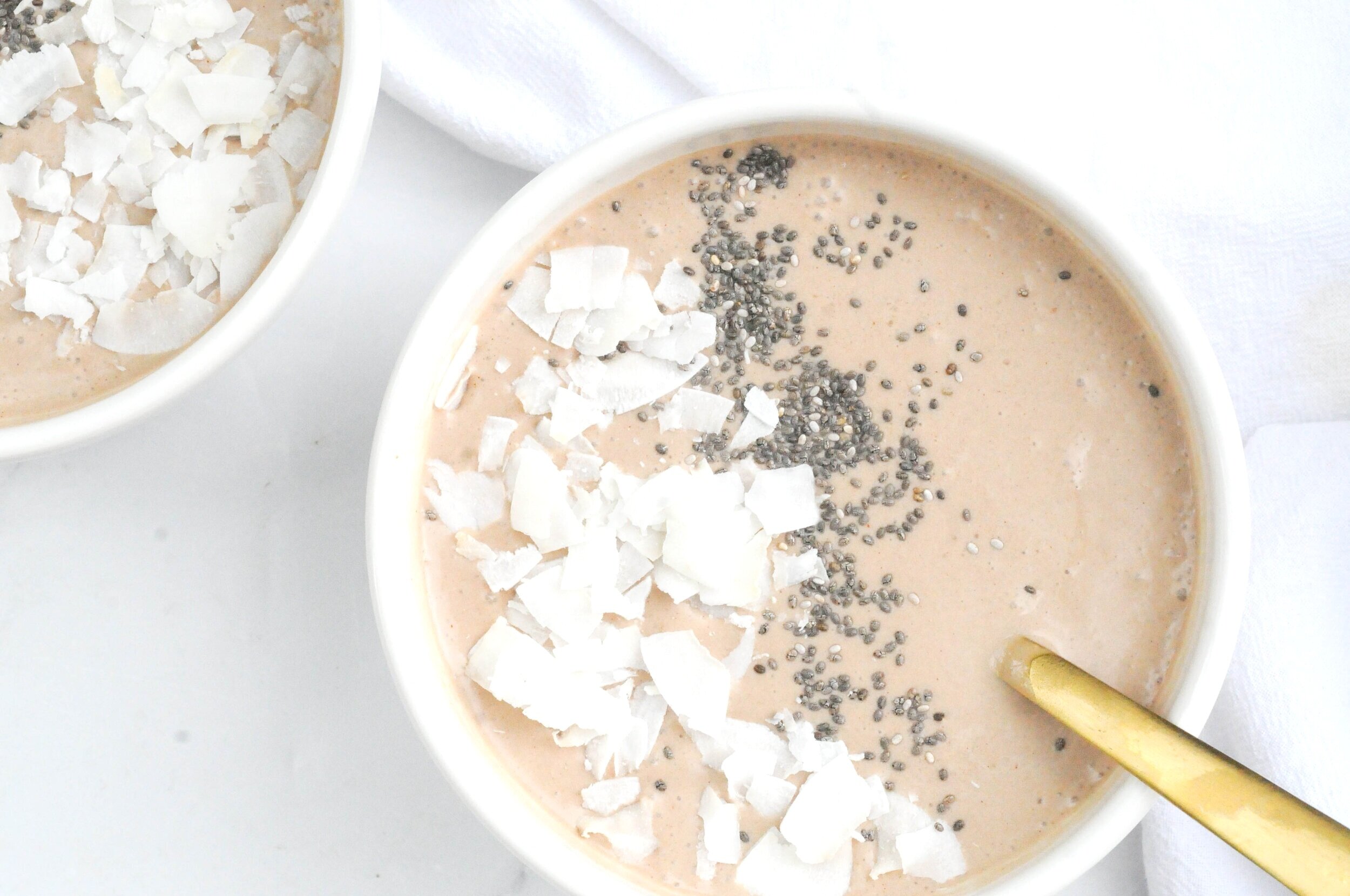 Peanut Butter Banana Smoothie Bowls