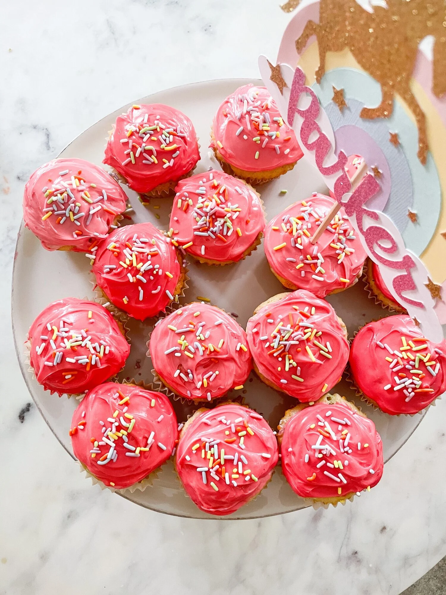 Parker's Second Birthday + My Go-To Sprinkle Cupcake Recipe