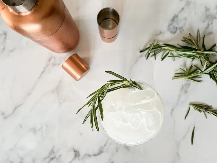 Chad's Rosemary Gin Fizz
