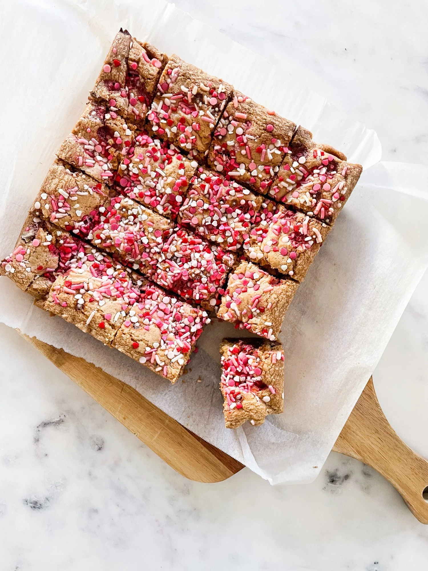 Bakery Style Thick Chocolate Chip Cookie Bars
