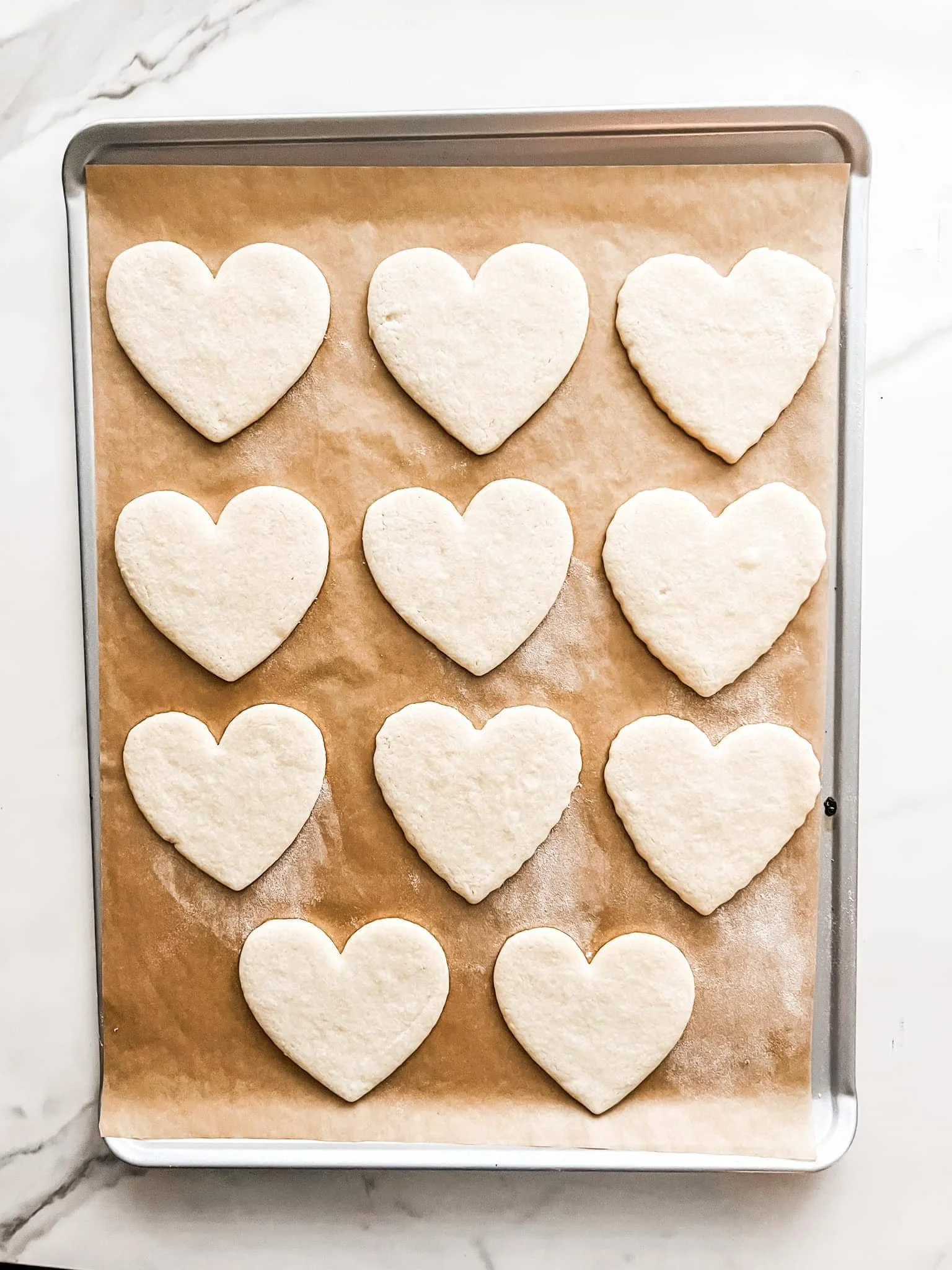 Sugar Cookie Cut Out Hearts for Valentine's Day