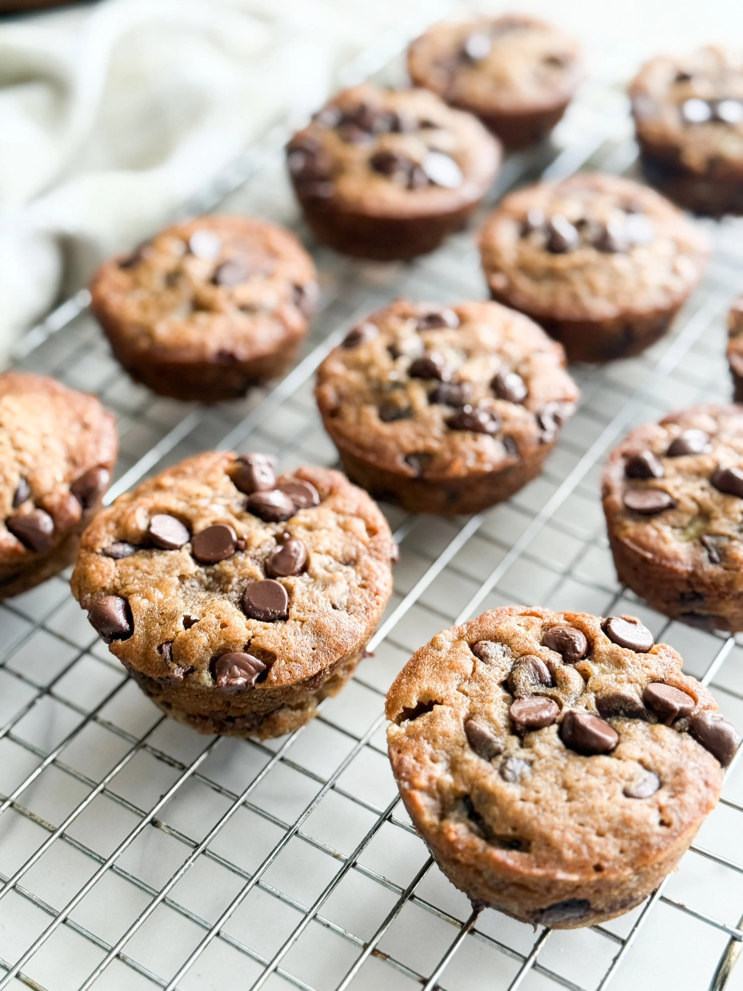 One bowl banana chocolate chip muffins