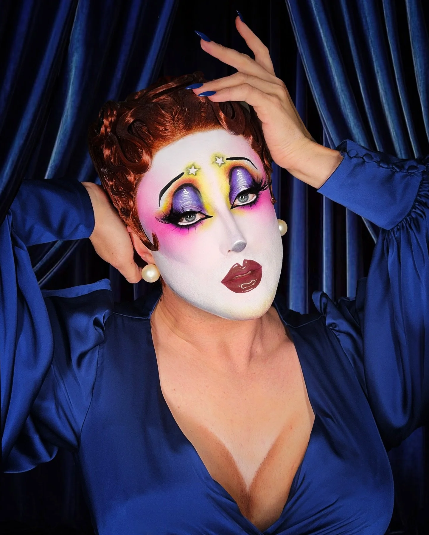 #MehronDrag26 #MehronMakeup&nbsp;@MehronMakeup  My entry for Mehron&rsquo;s Drag Makeup Contest! ✨ I used the Mehron CreamBlend Stick in White for this flawless white base 🤍 and the L.I.P Cream in Sweet to create this lip! 💖  The inspiration behind