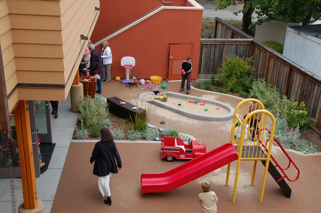 Live Oak Community Resources / From concept design through construction administration, JLJA worked with Boone Low Ratliff Architects to develop this new center for dozens of health and human-service-based programs in Santa Cruz County. The result of design workshops and a community-based process, this project is most notable for its success in blending sustainability goals with a child-centered design. Outdoor spaces for active and passive play incorporate and celebrate recycled and locally-sourced materials, native and drought-tolerant plantings, and innovative stormwater design. While Live Oak Community Resources is certified LEED® Platinum, JLJA is most proud of the project's continuing contribution to the community.