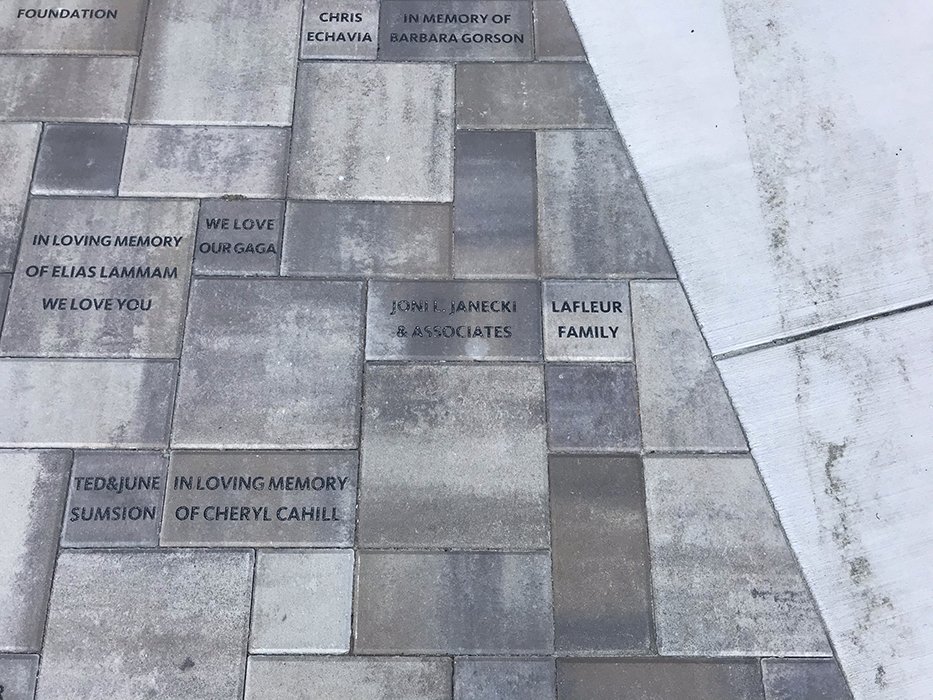  Donor pavers at entry 