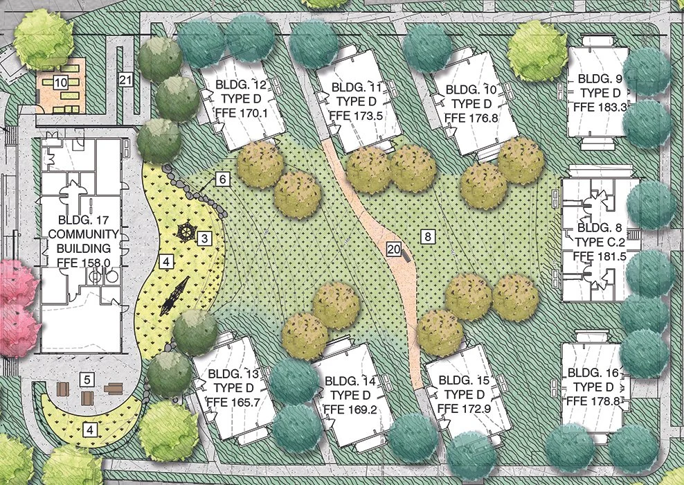   Owner :   MidPen Housing   Location :  Moss Beach, CA  Dates :  2017-current  Size :  67,871 GSF of buildings on an 11-acre site  Architect :   PYATOK   Civil Engineer :   BKF Engineers   Structural Engineer: ‍  ‍ Element Structural Engineers   Ele