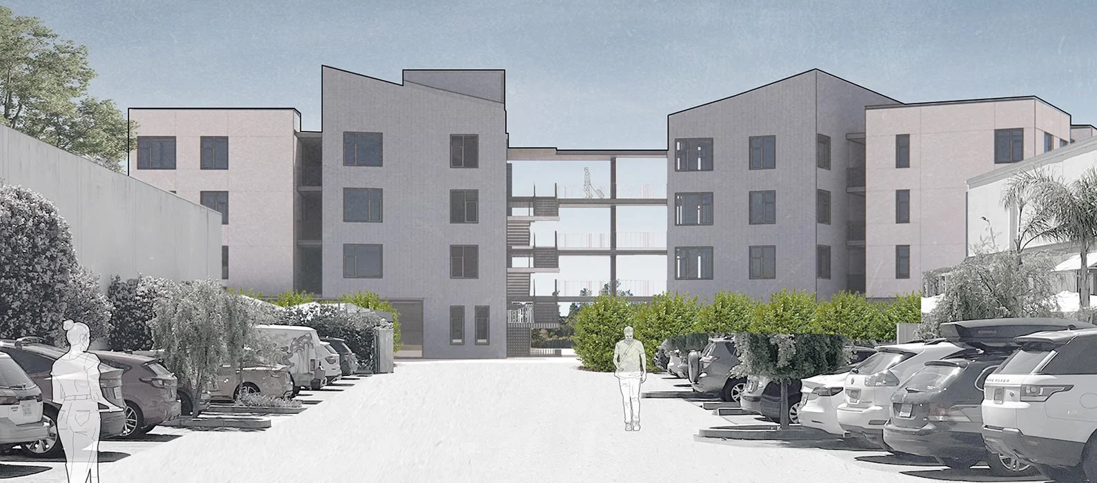   Rendered view; in collaboration with EHDD  