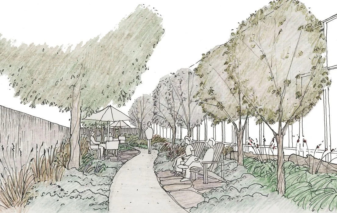   Sutter Santa Cruz Cancer Center /  JLJA helped develop a vision for Sutter Health’s new cancer treatment facility and is now working to bring that design to fruition.&nbsp;Located in the middle of Santa Cruz’s healthcare corridor, the center occupi